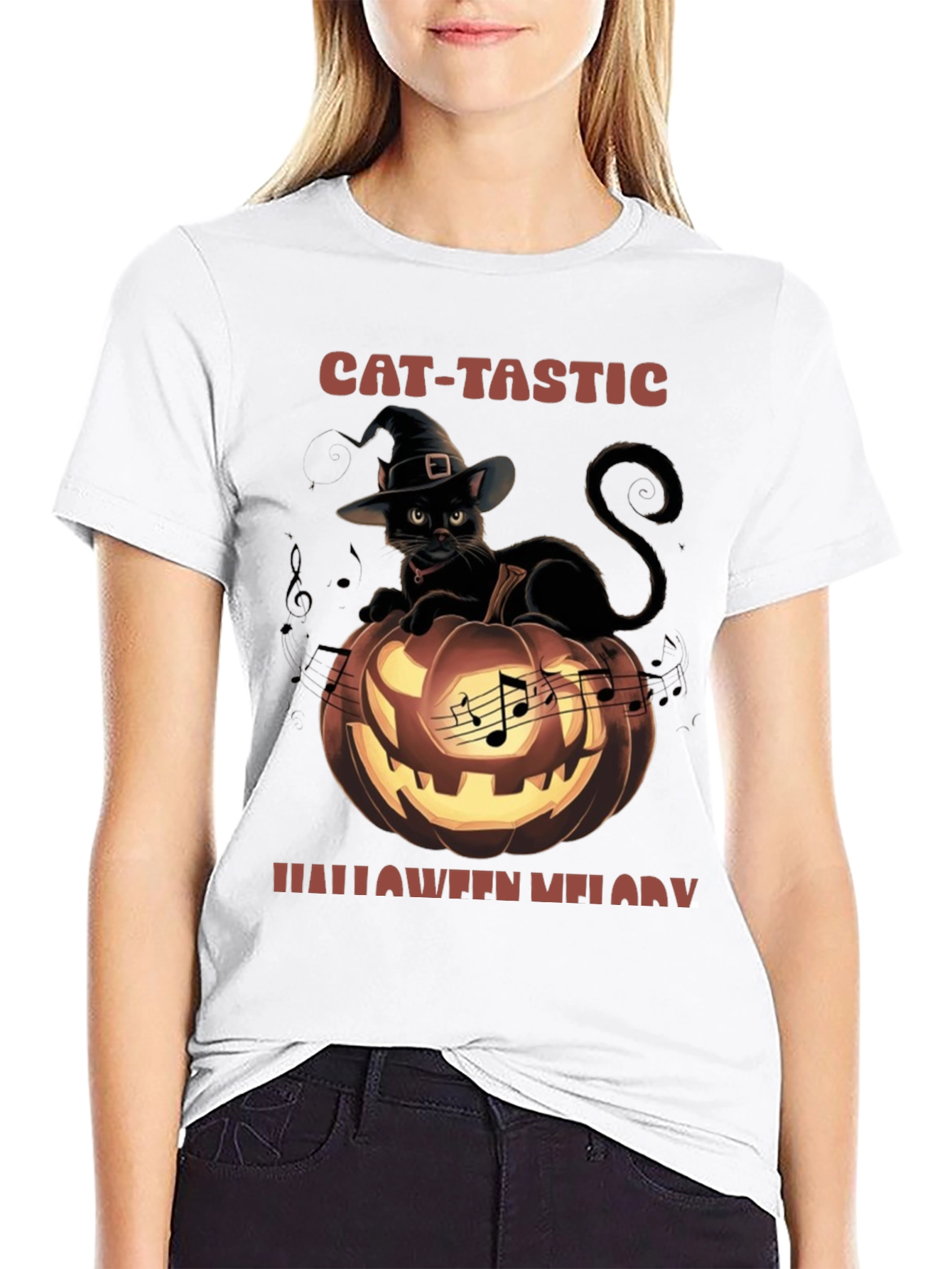 Cat-Tastic Halloween Melody T-Shirt