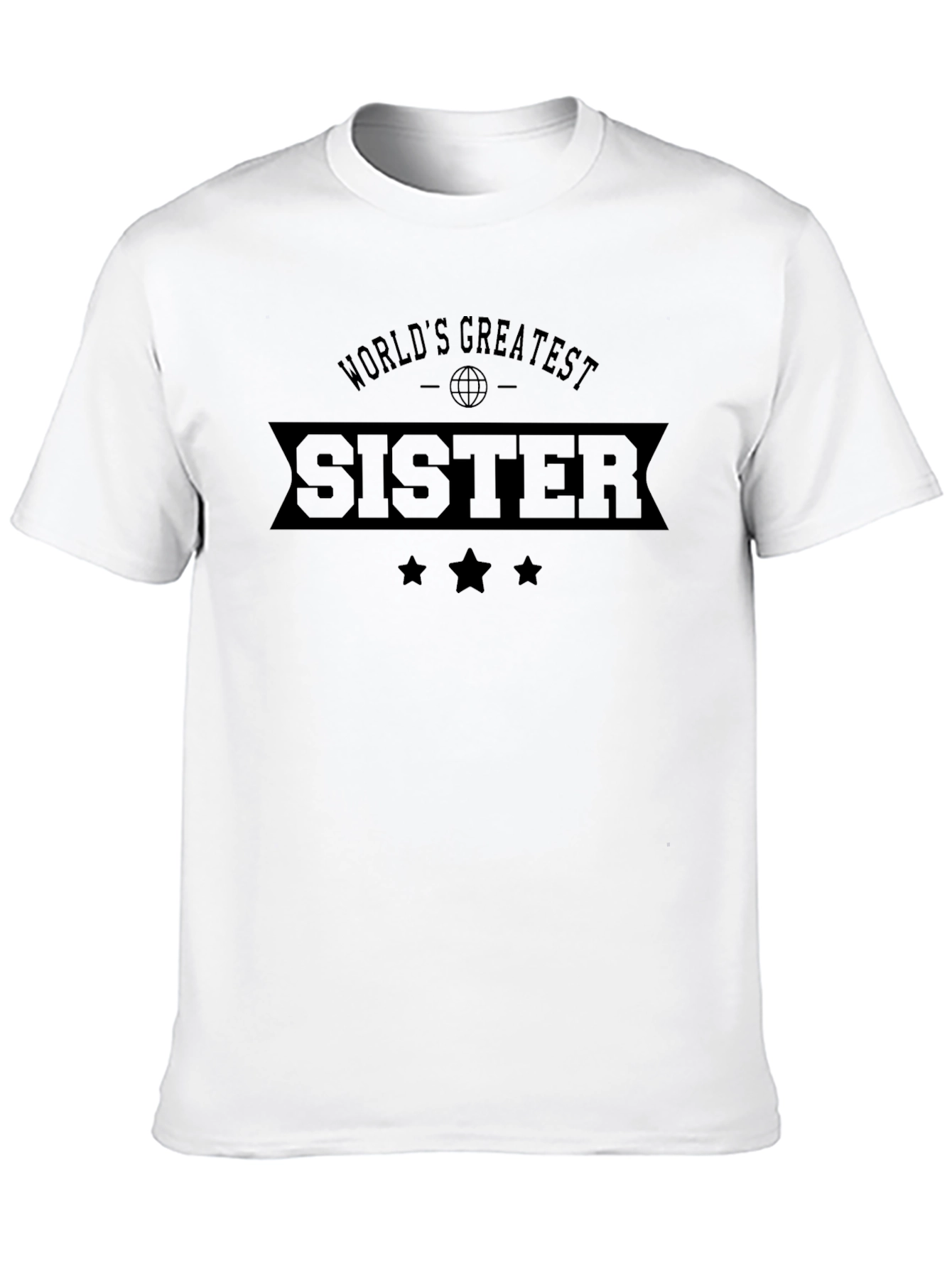 Worlds Greatest Sister Black T-Shirt