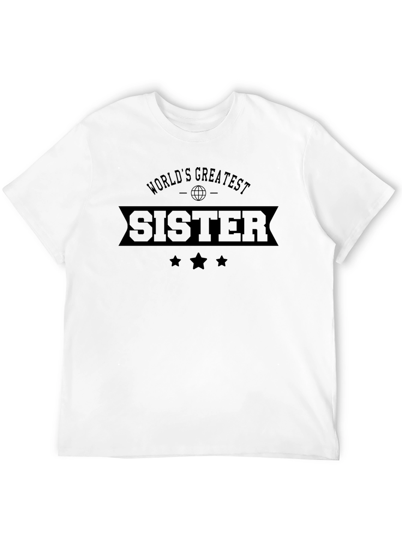Worlds Greatest Sister Black T-Shirt