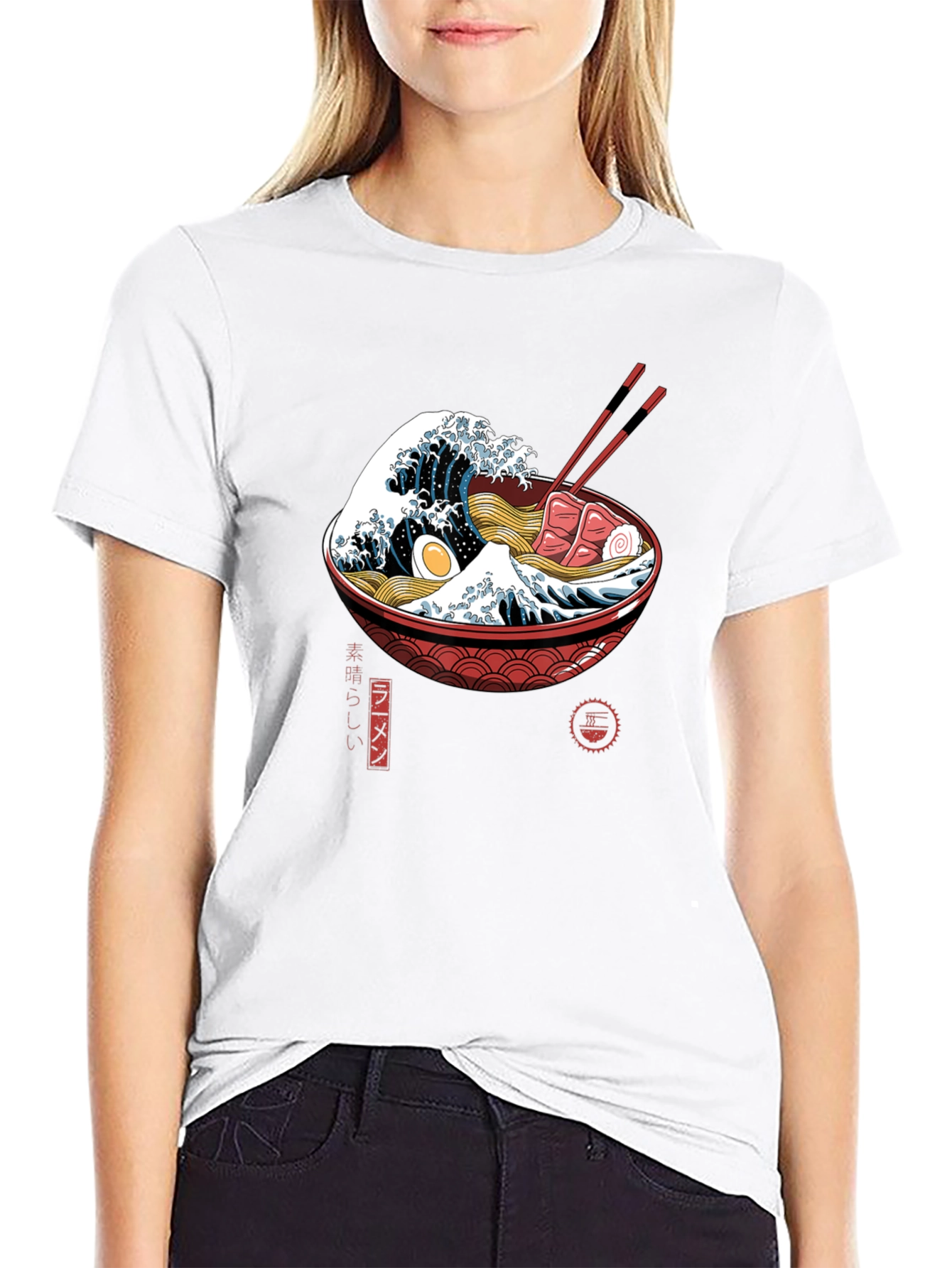 Ramen Wave Graphic Tee - Unique Japanese Inspired T-Shirt