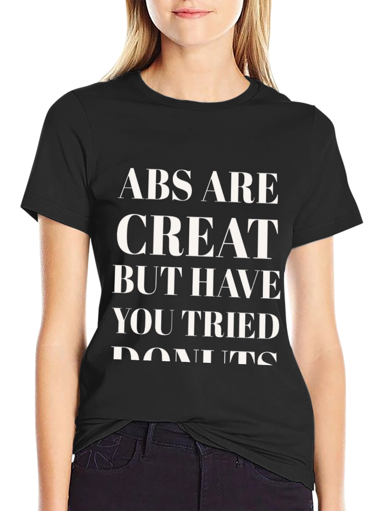 Abs Are Great Donut T-Shirt - Funny Fitness Tee