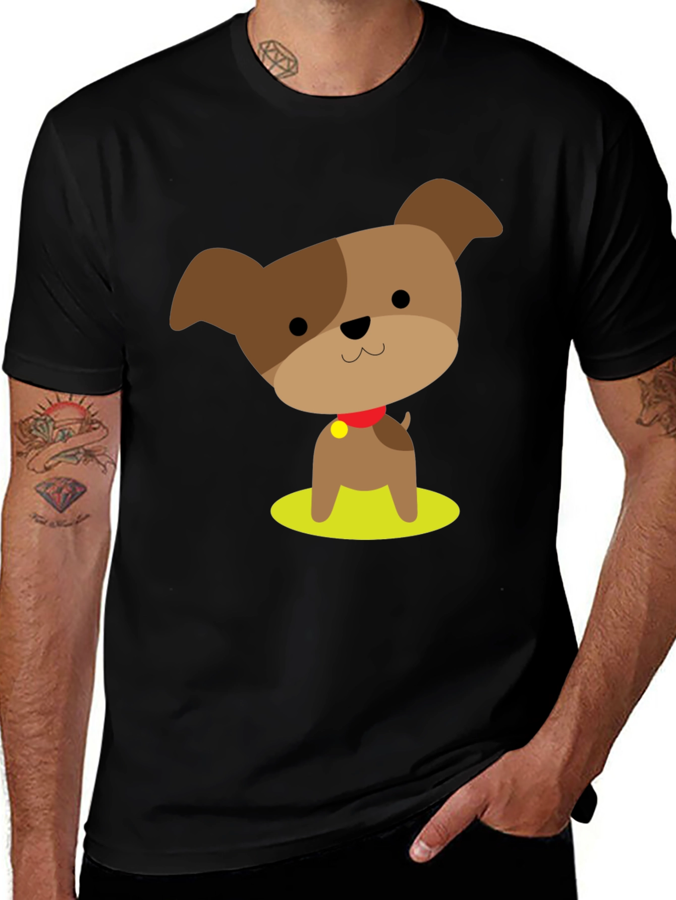 Cute Cartoon Dog Graphic Tee