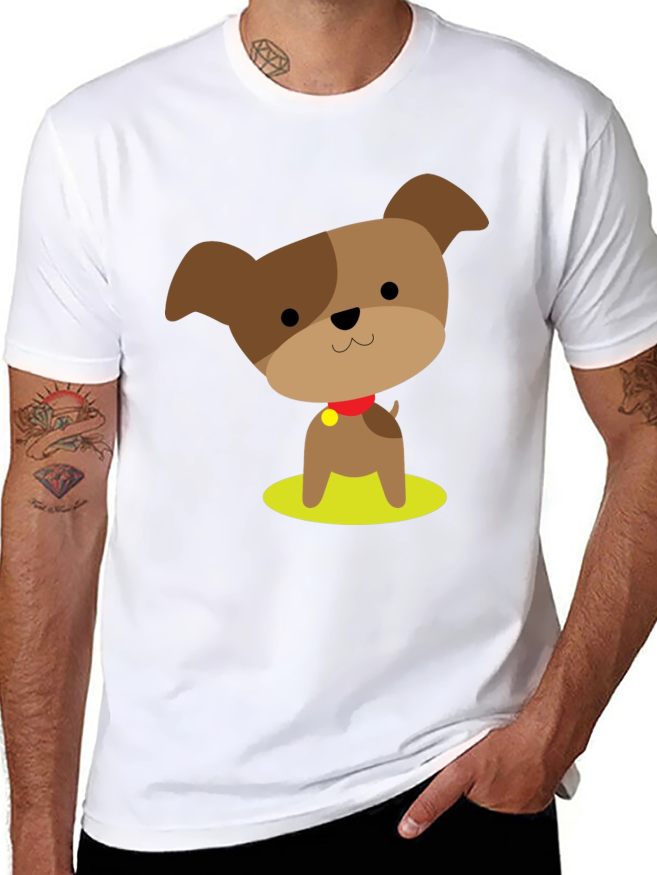 Cute Cartoon Dog Graphic Tee