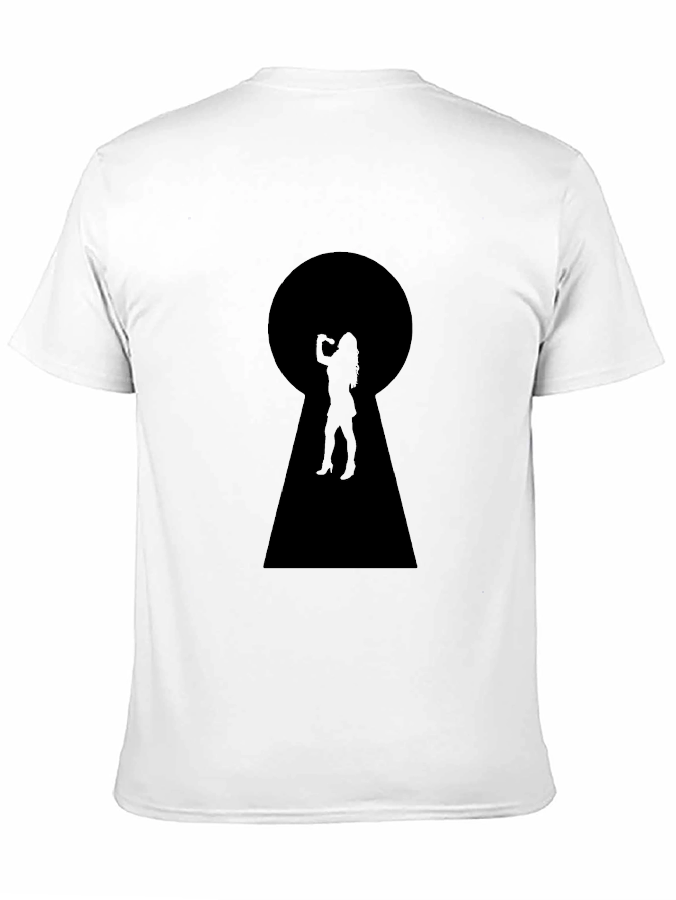 Keyhole Silhouette Graphic T-Shirt