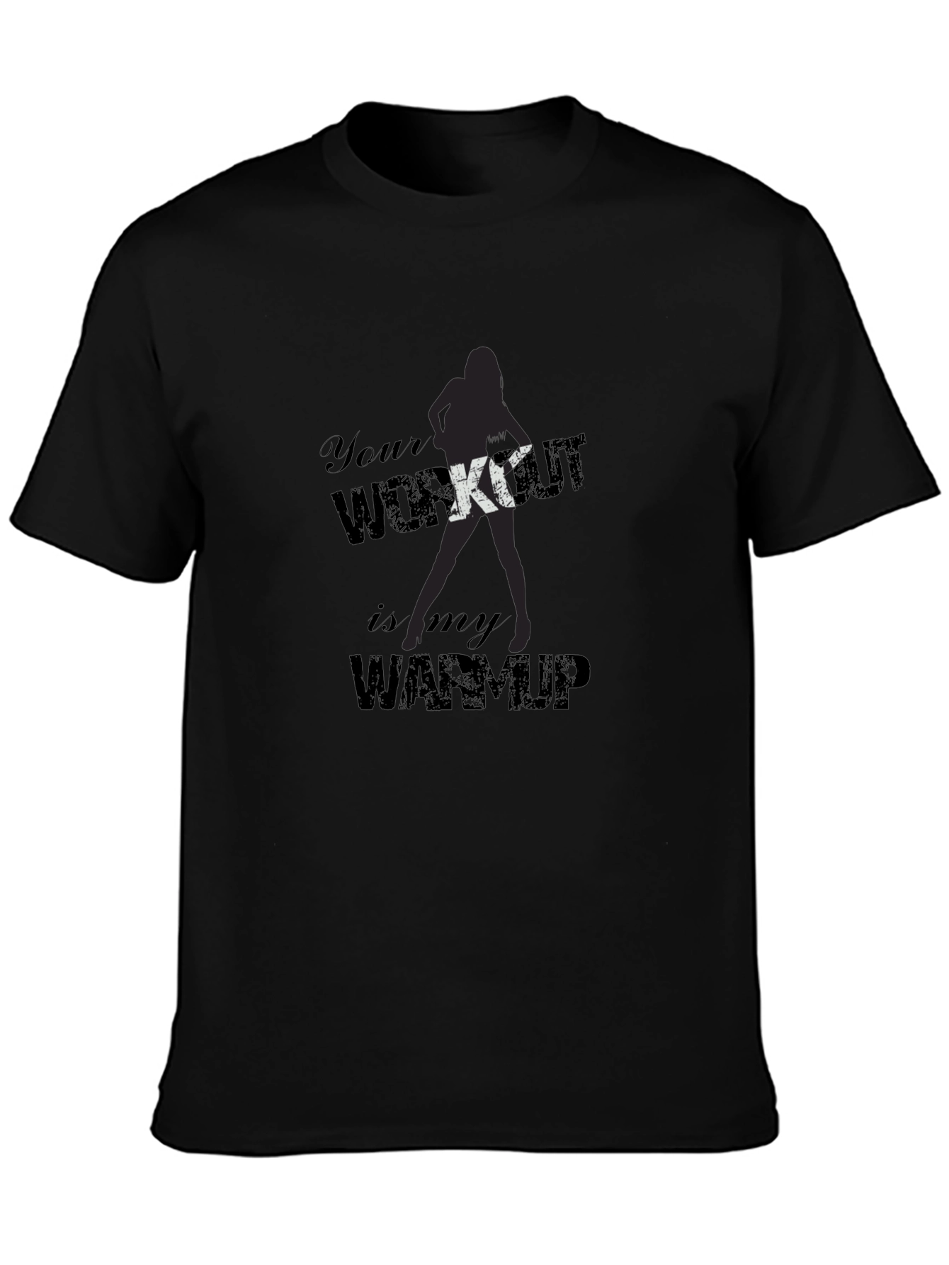 Workout Humor T-Shirt - Black Graphic Tee