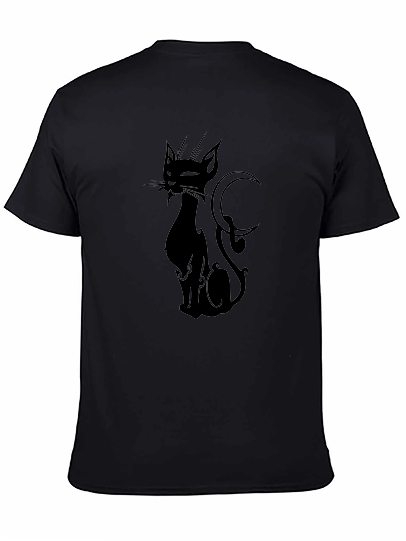 Black Cat Graphic T-Shirt - Stylish & Unique Design