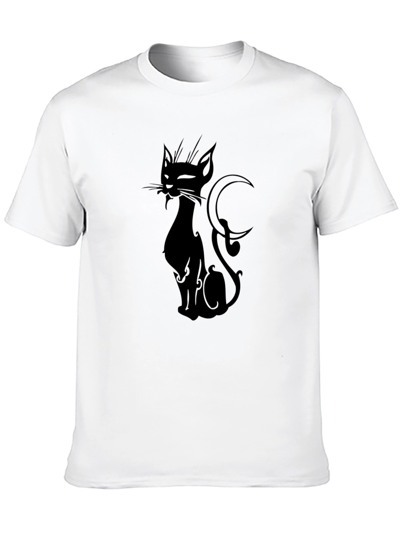 Black Cat Graphic T-Shirt - Stylish & Unique Design