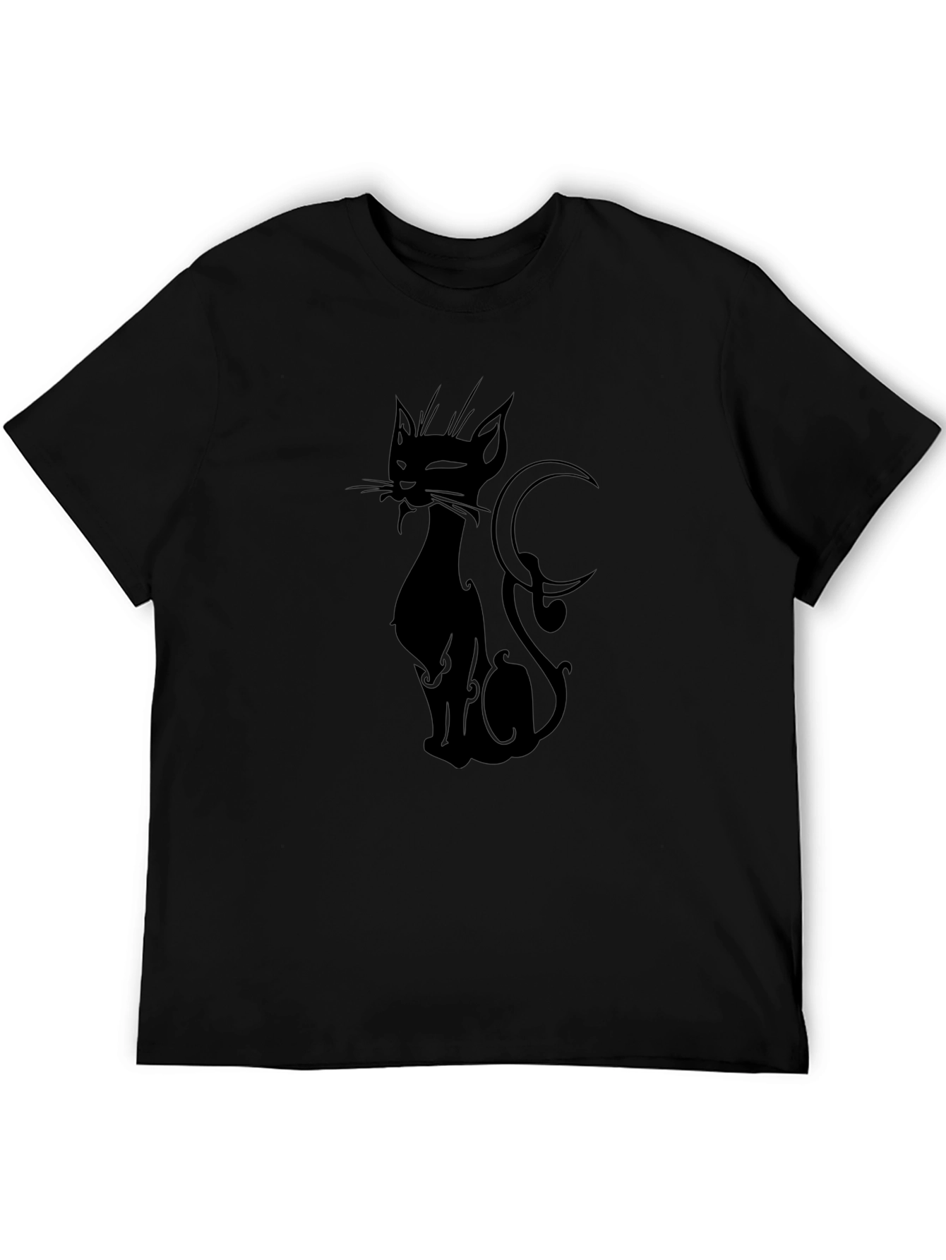Black Cat Graphic T-Shirt - Stylish & Unique Design