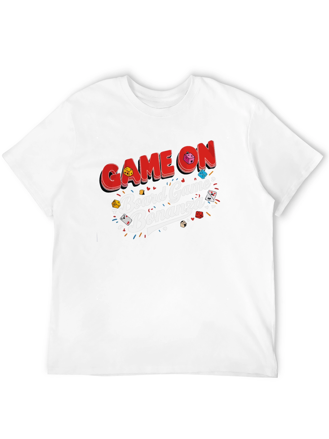 Game On Board Game Bonanza Black T-Shirt