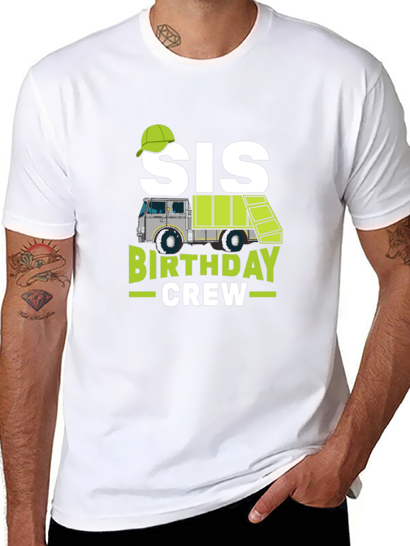 Sis Birthday Crew Garbage Truck T-Shirt