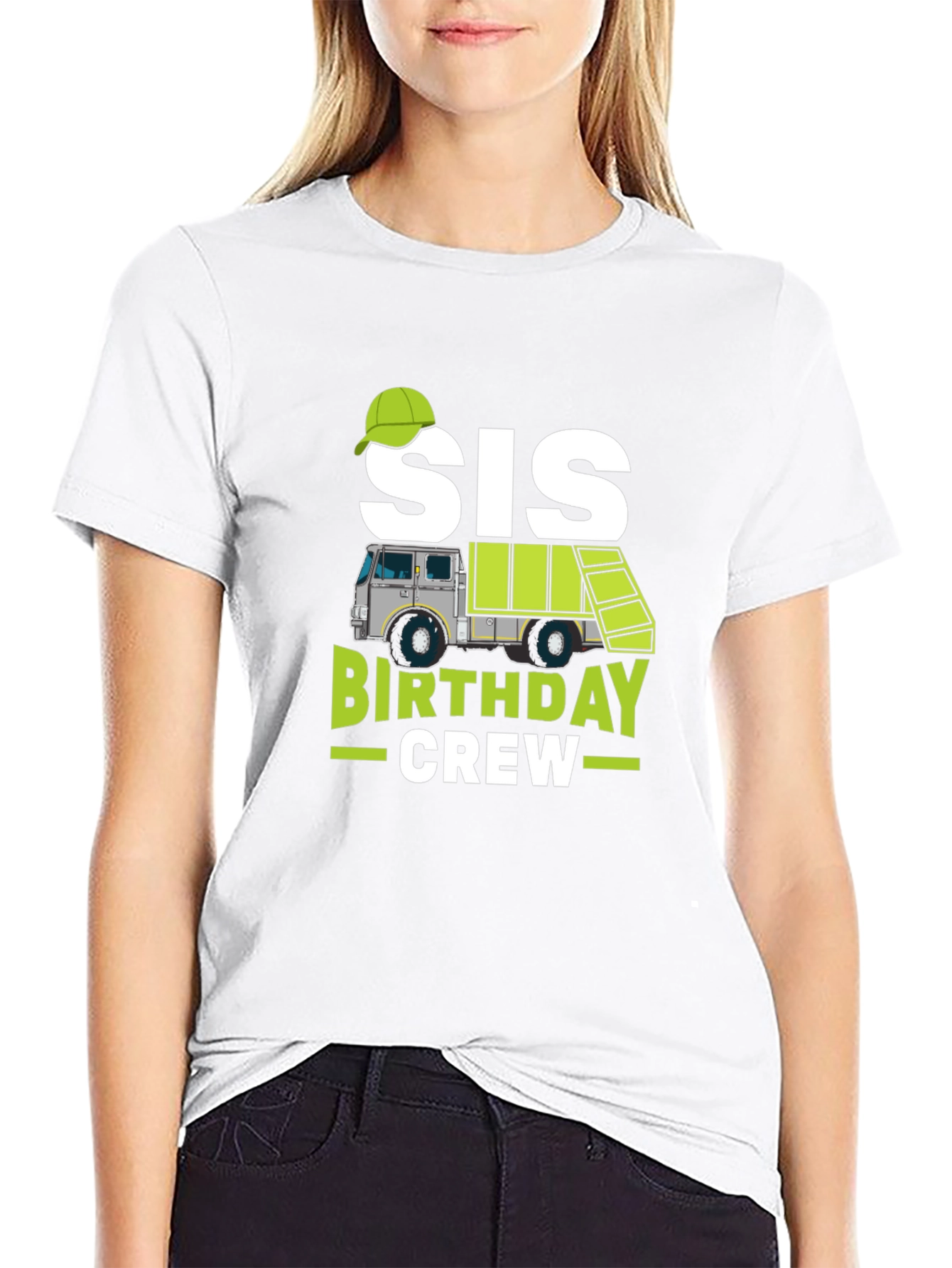 Sis Birthday Crew Garbage Truck T-Shirt