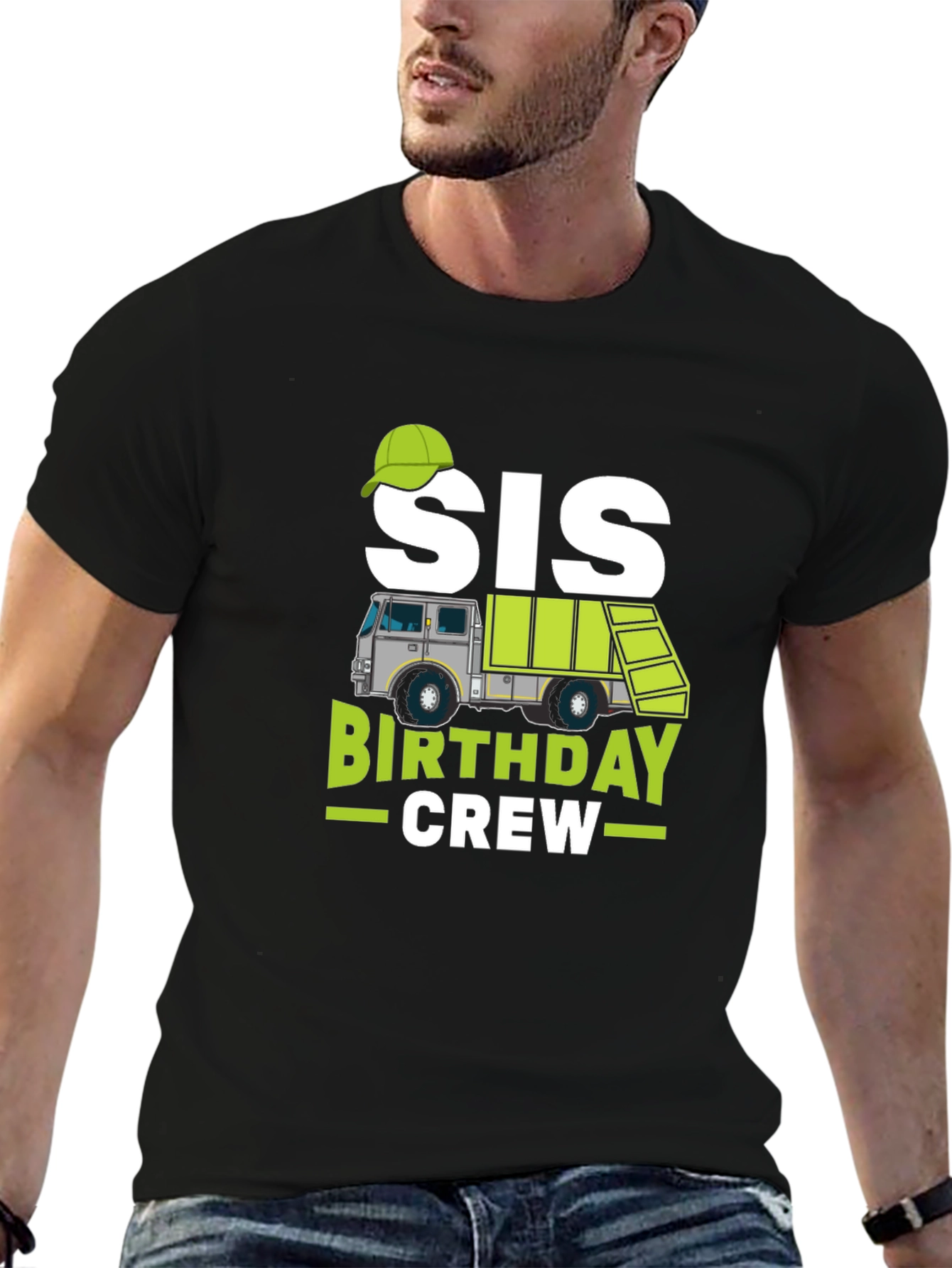 Sis Birthday Crew Garbage Truck T-Shirt