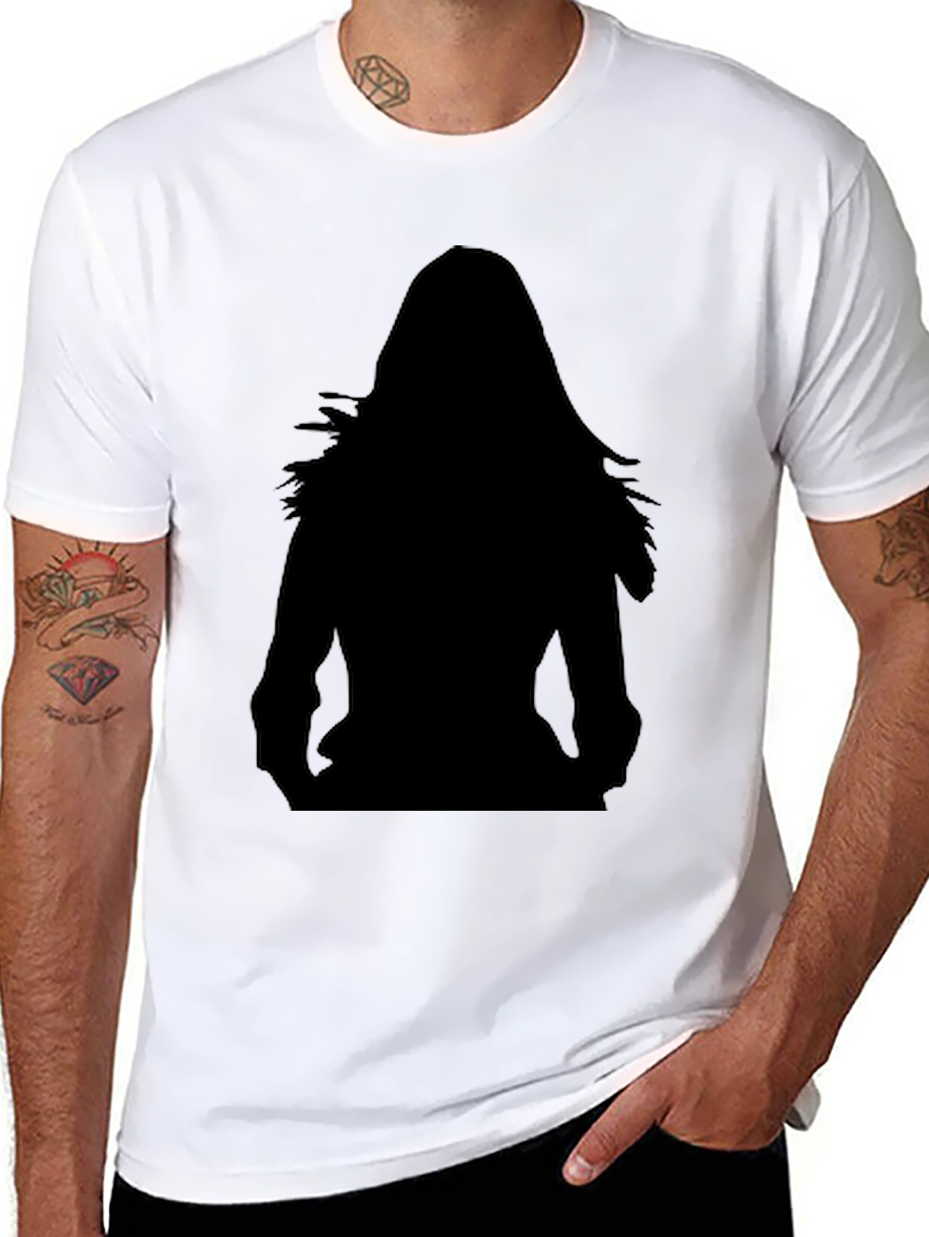 Silhouette Graphic Tee - Classic Black Unisex Shirt
