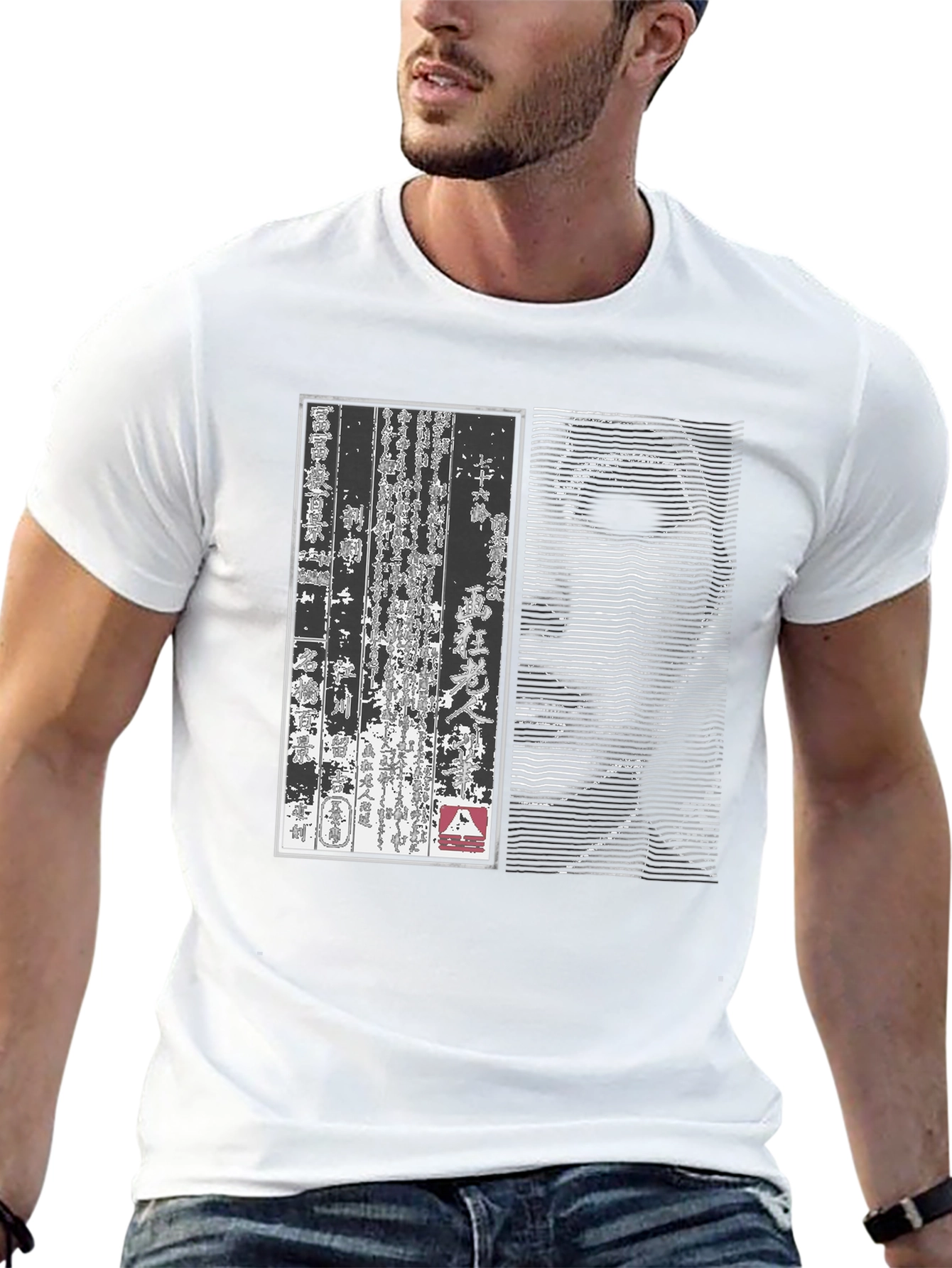 Japanese Art Graphic Print T-Shirt