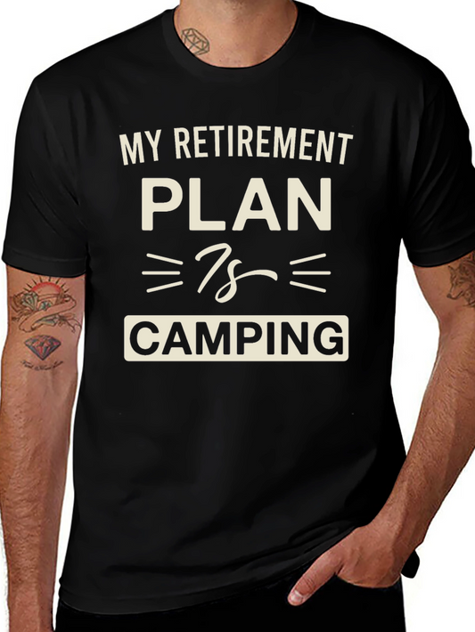 Retirement Plan Camping Graphic T-Shirt