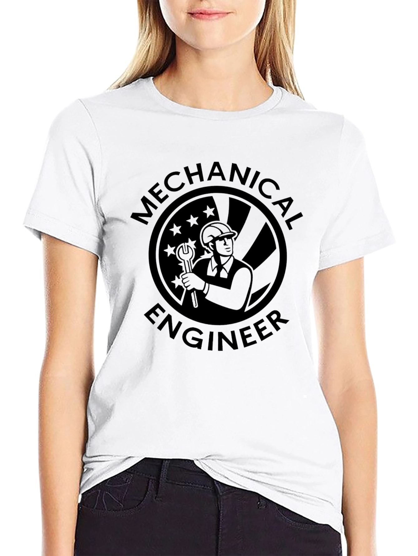 Mechanical Engineer Graphic T-Shirt - Black