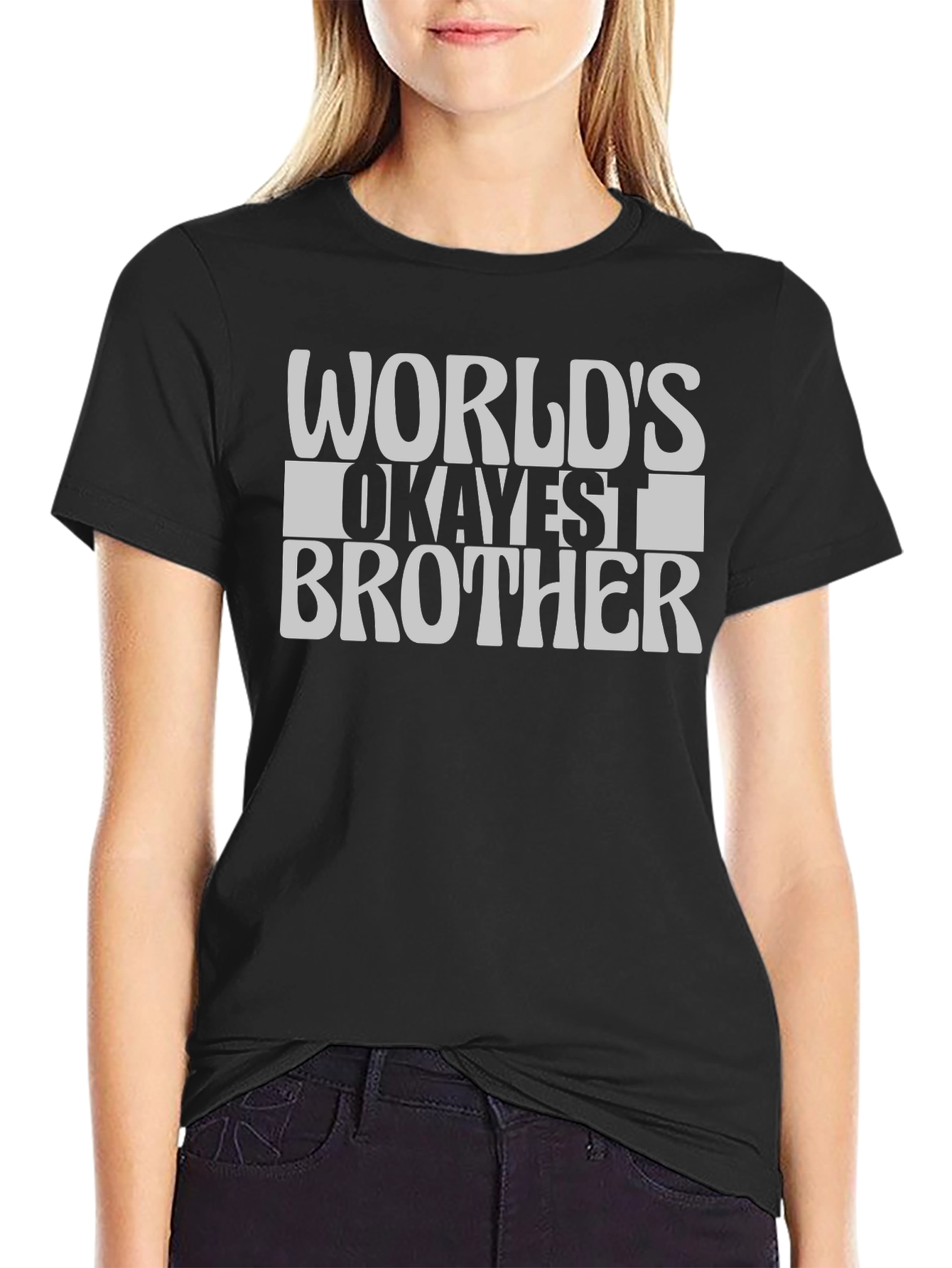 Worlds Okayest Brother Graphic T-Shirt