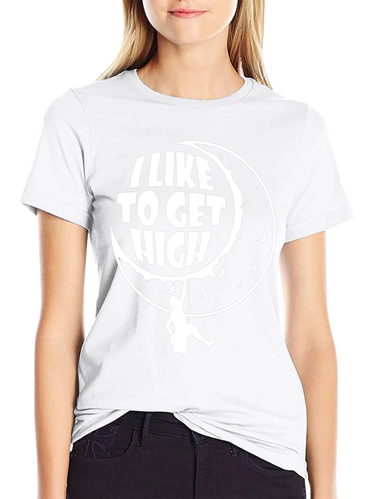 I Like To Get High Climbing Black T-Shirt