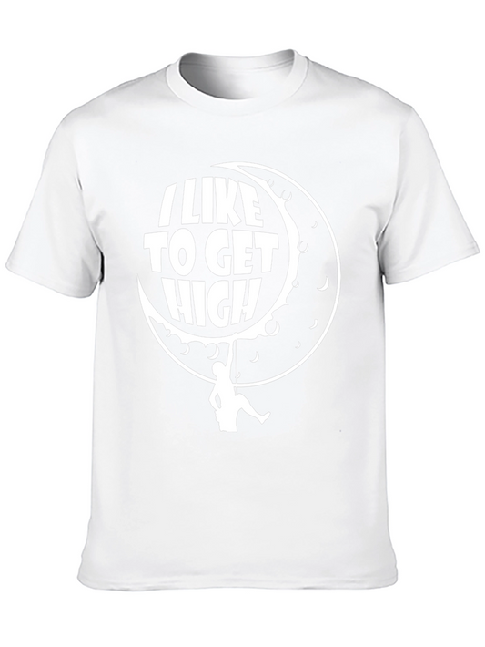 I Like To Get High Climbing Black T-Shirt