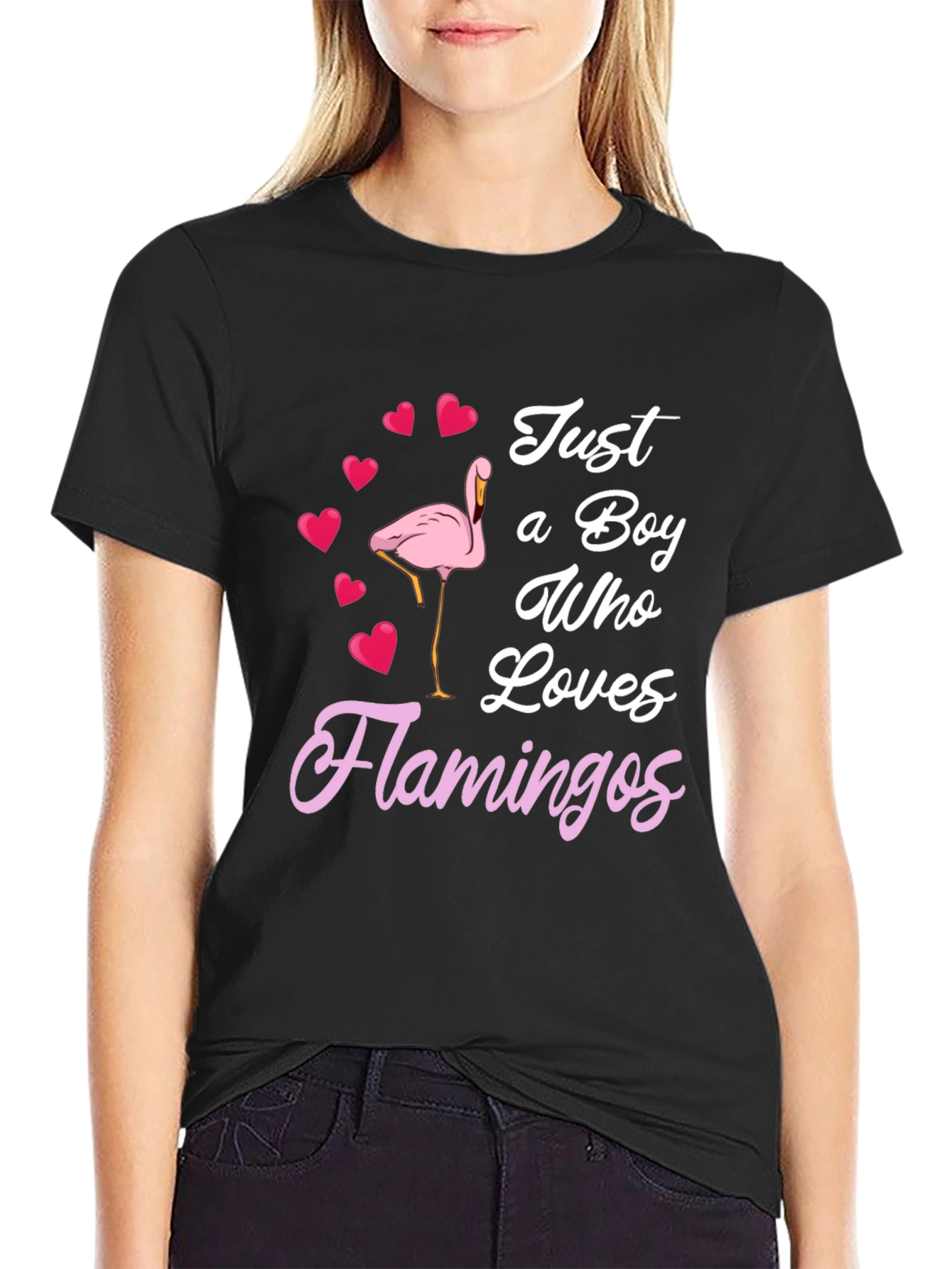 Boy Who Loves Flamingos T-Shirt