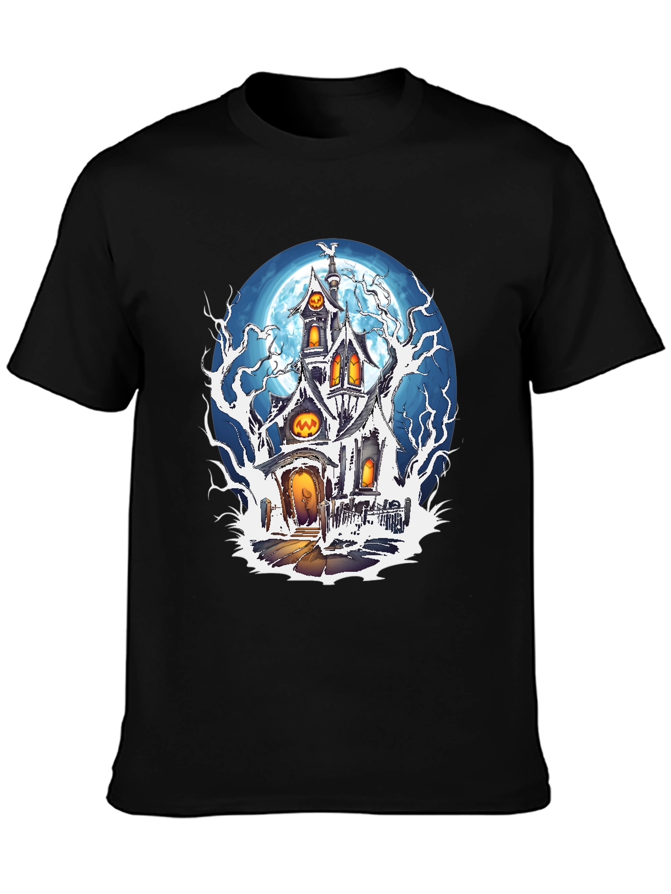 Haunted House Halloween Graphic Tee
