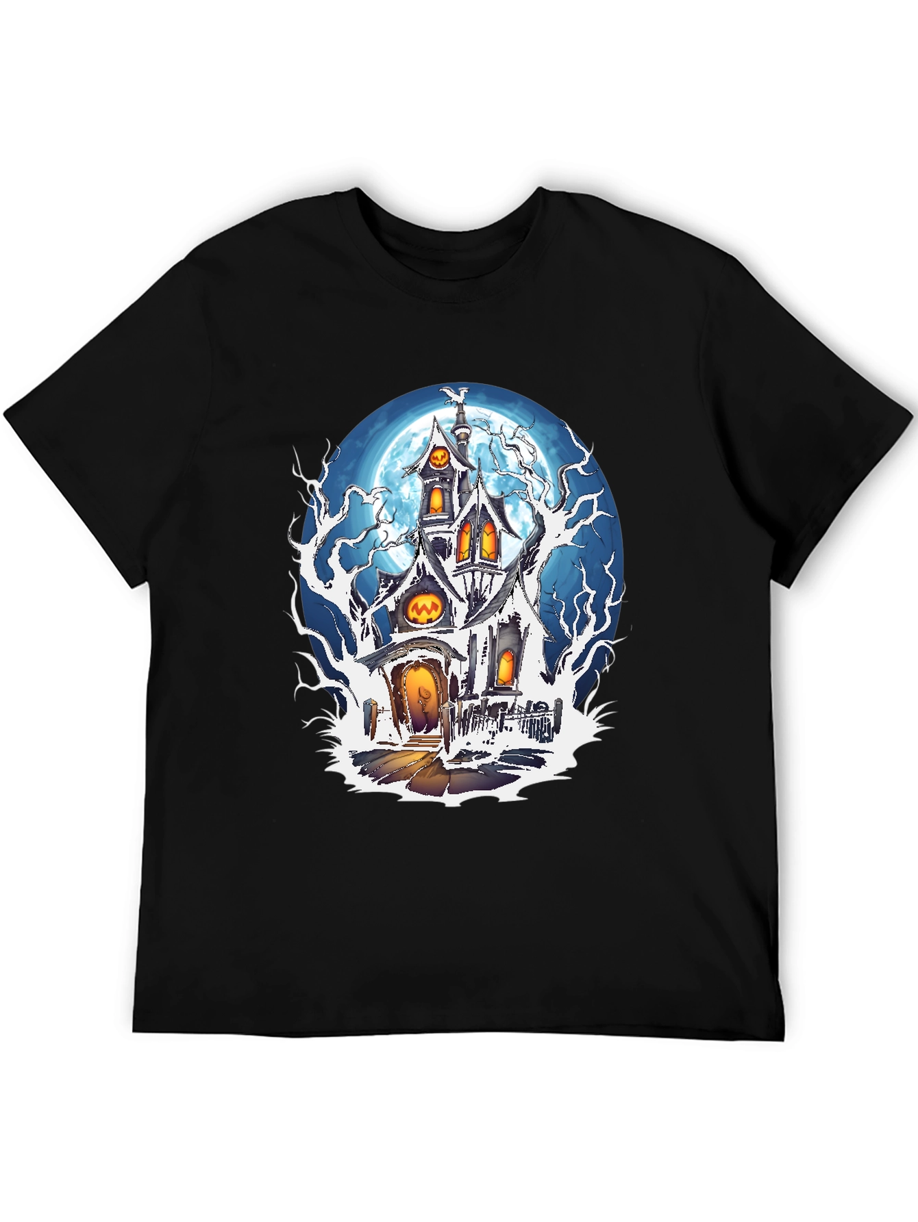 Haunted House Halloween Graphic Tee