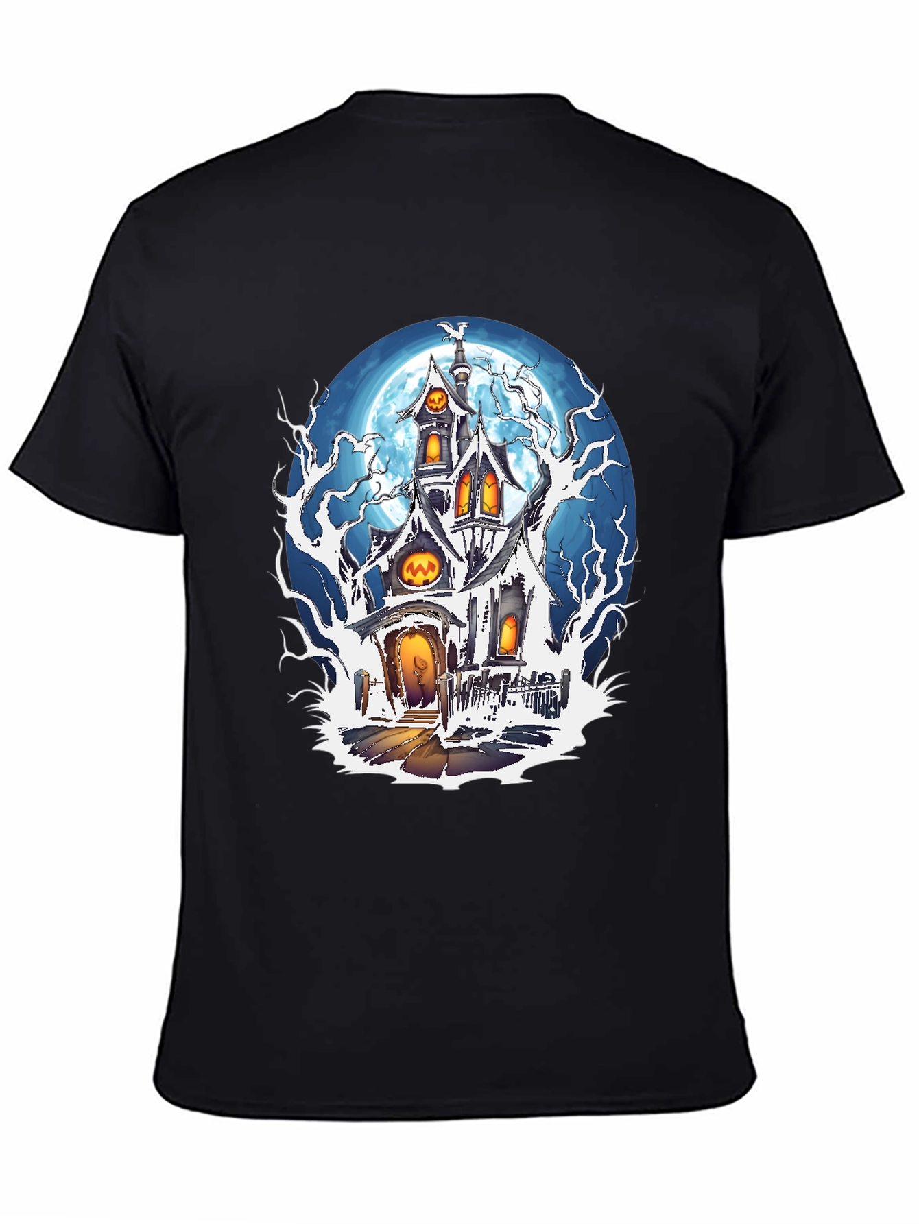 Haunted House Halloween Graphic Tee