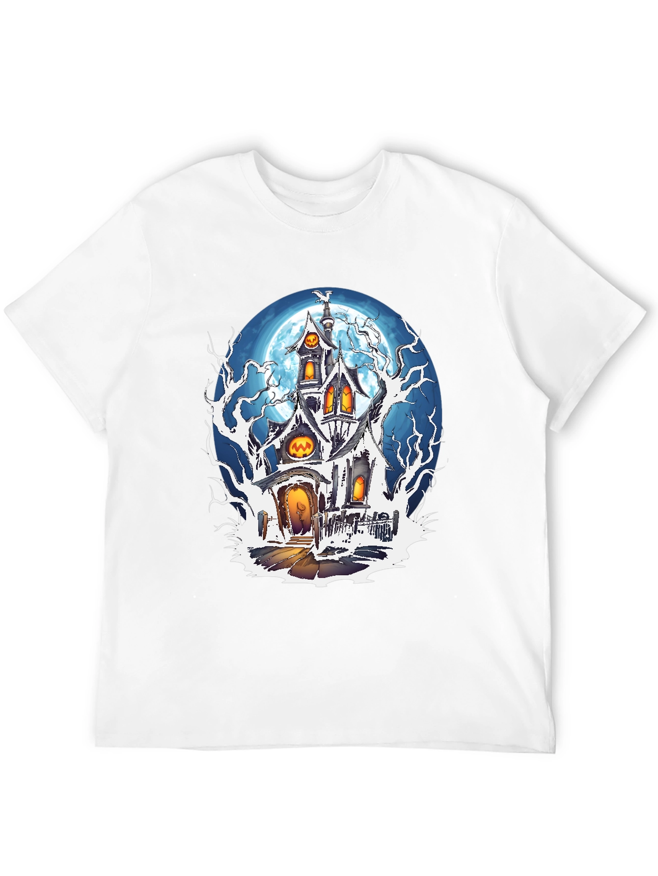 Haunted House Halloween Graphic Tee