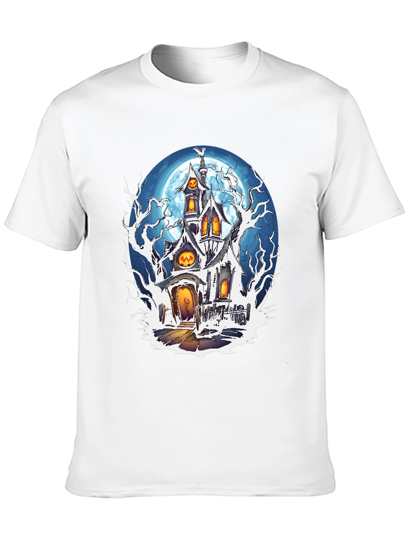 Haunted House Halloween Graphic Tee