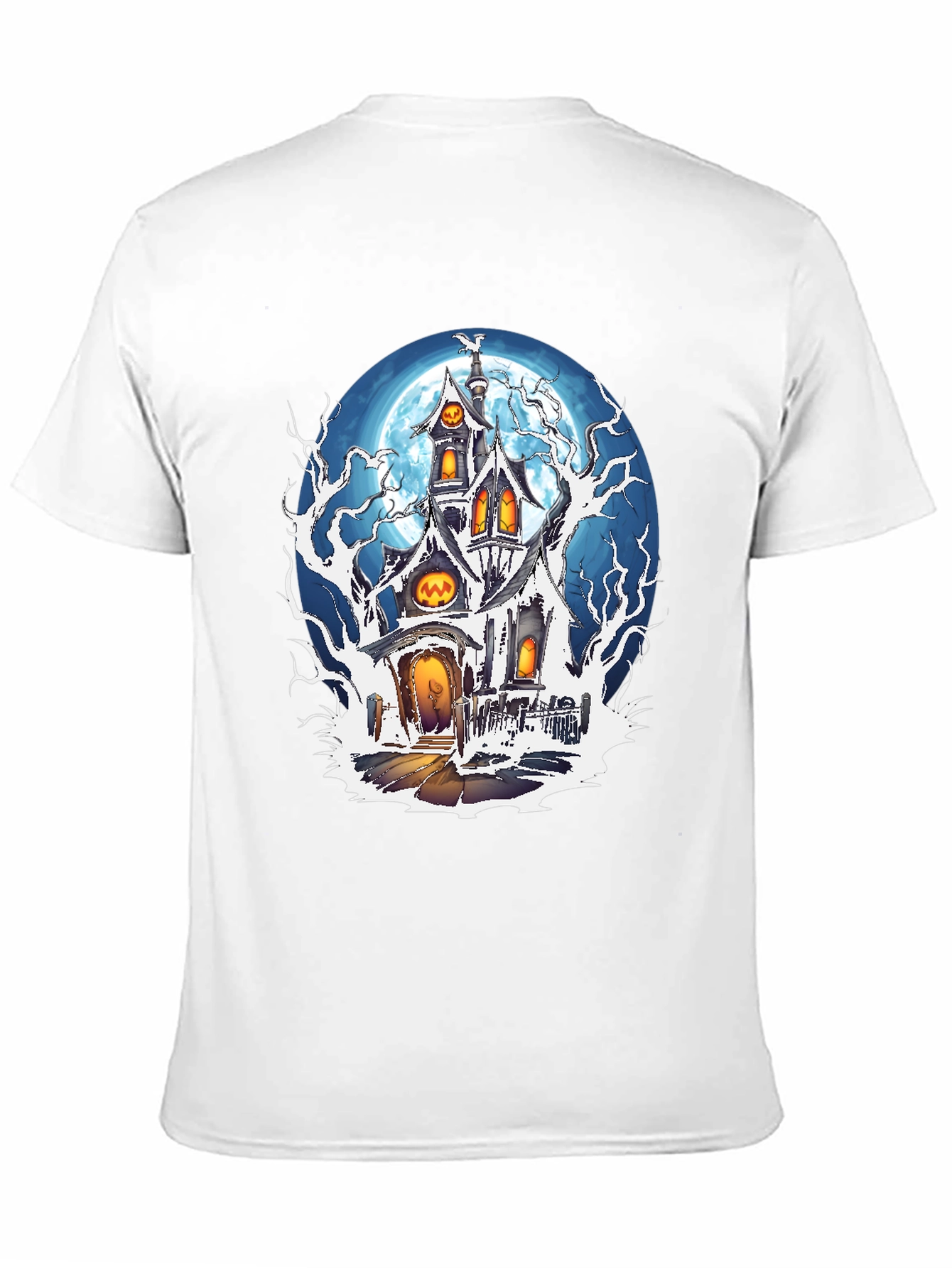 Haunted House Halloween Graphic Tee