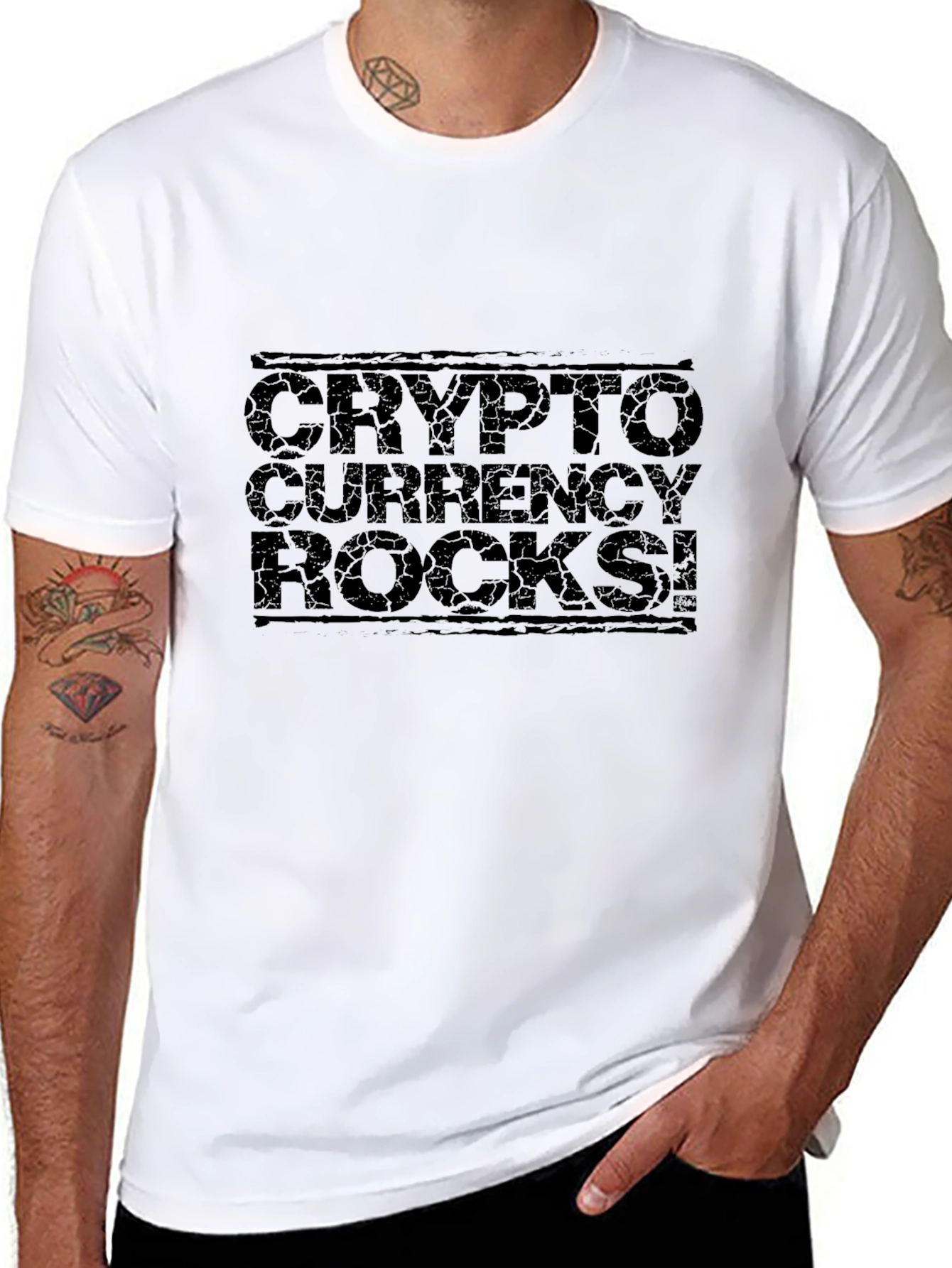 Crypto Currency Rocks T-Shirt - Black