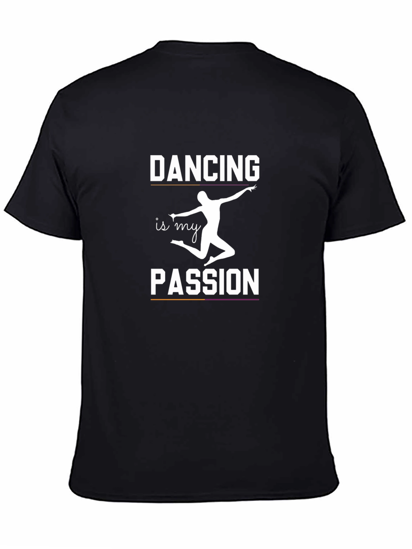 Dancing is My Passion Black Graphic Tee
