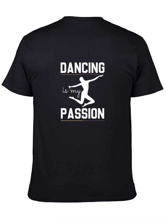 Dancing is My Passion Black Graphic Tee