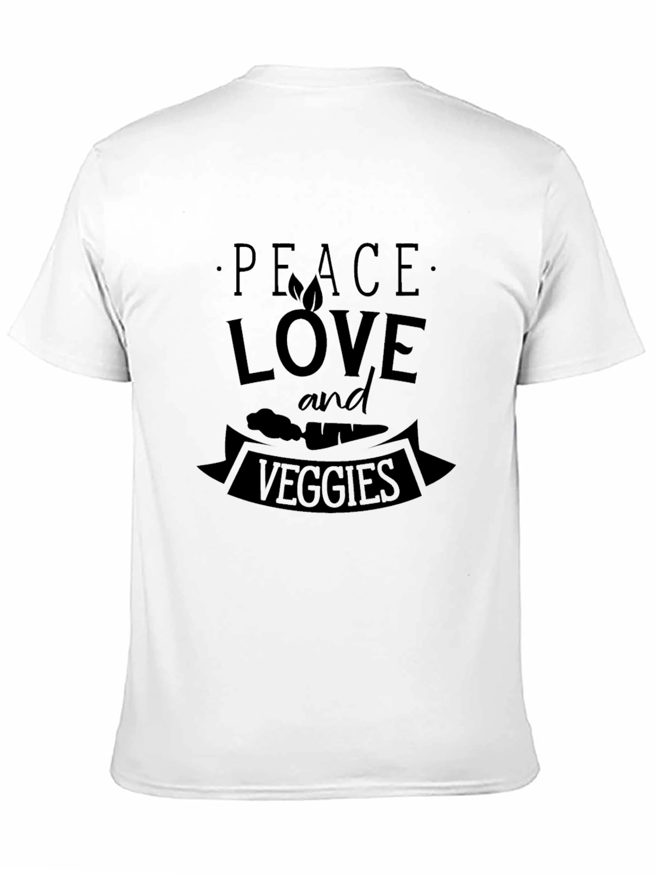 Peace Love and Veggies Graphic T-Shirt