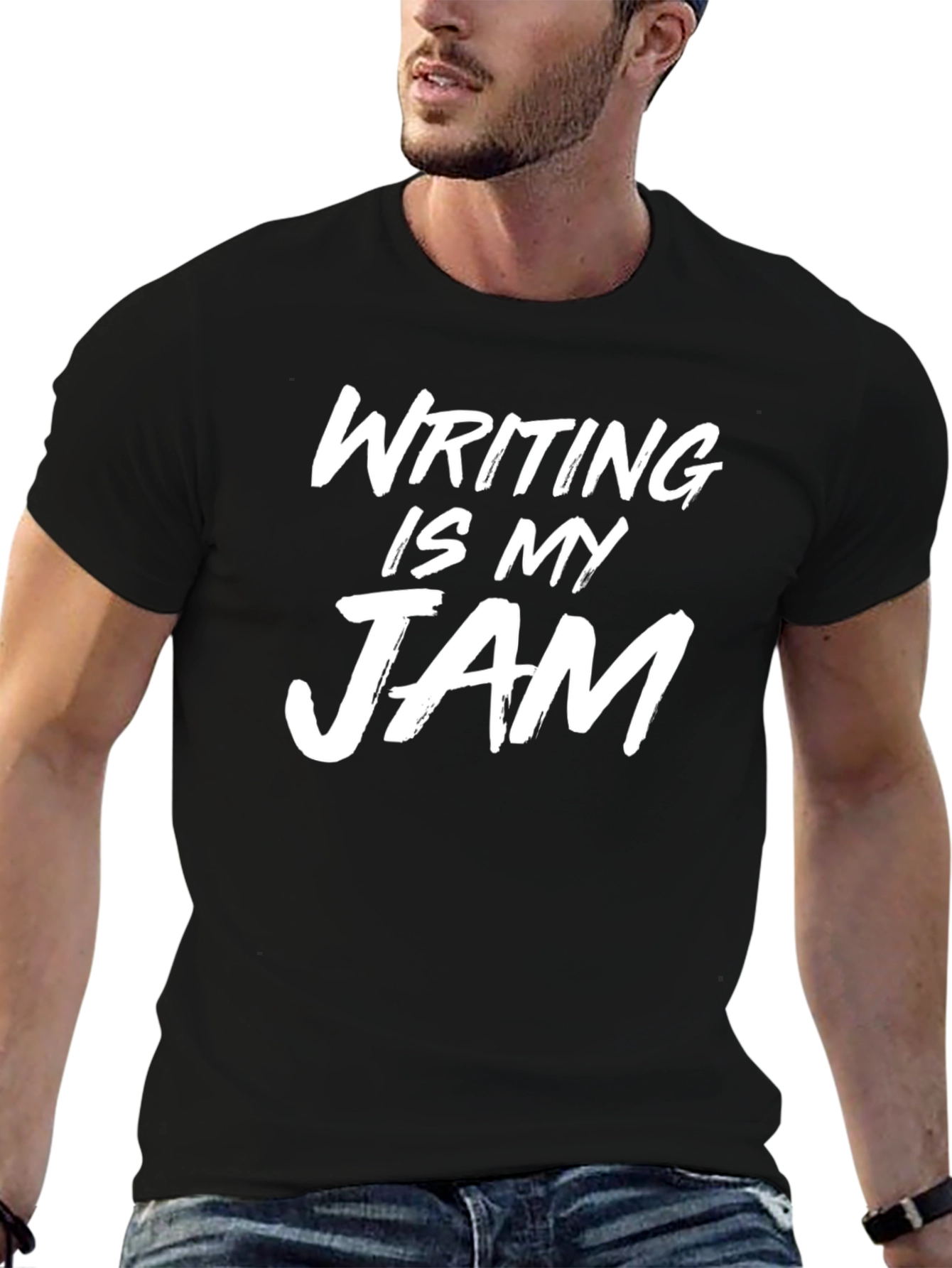 Writing Is My Jam Black T-Shirt