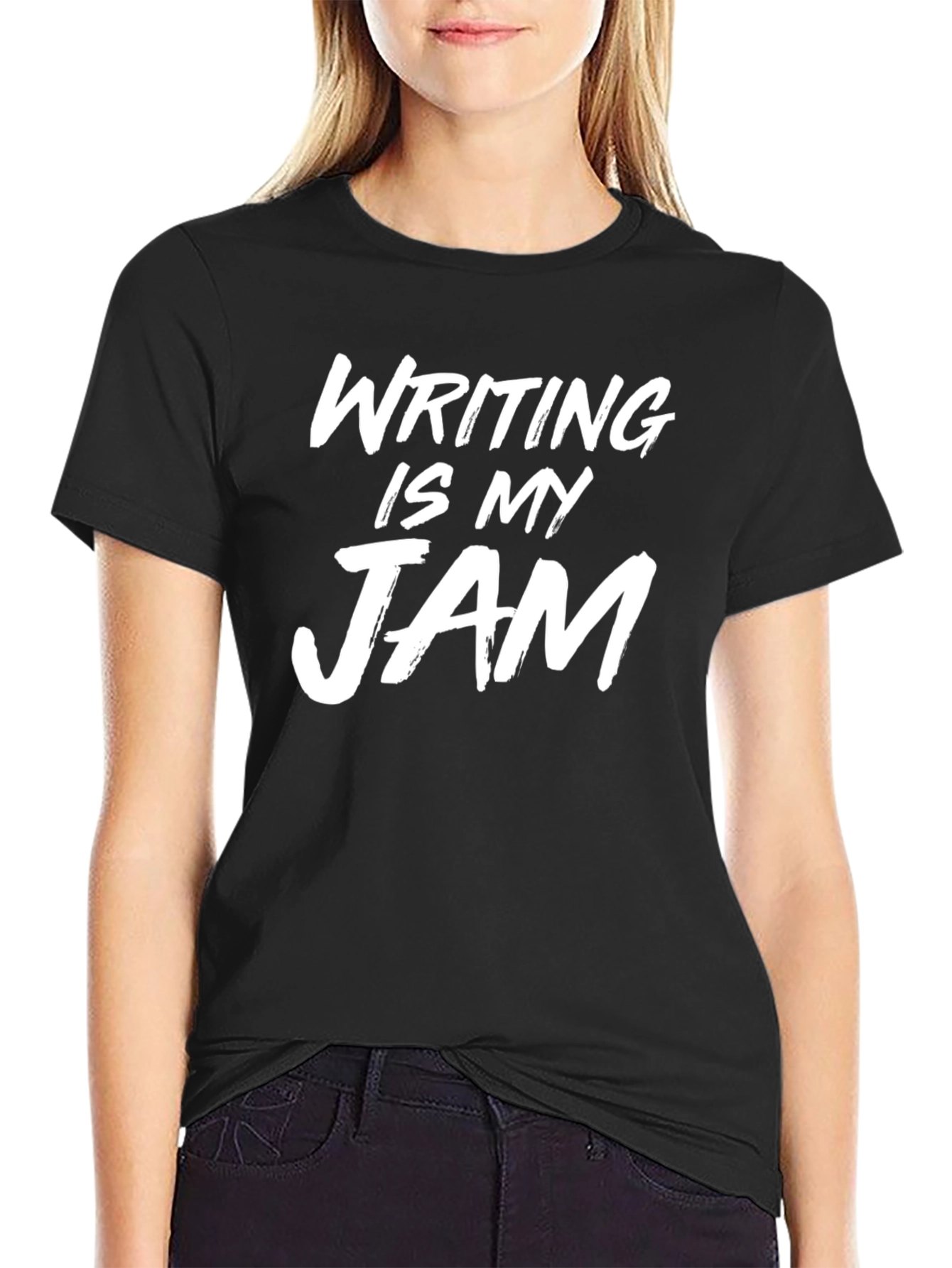 Writing Is My Jam Black T-Shirt