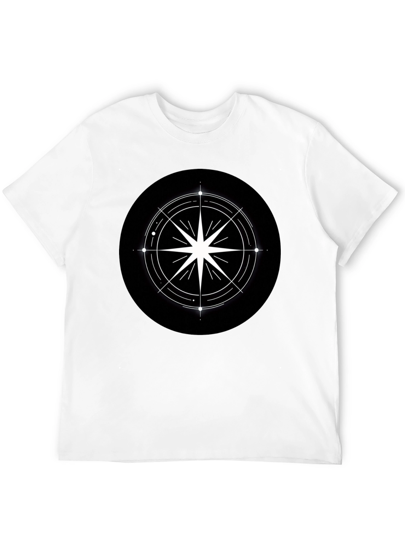 Compass Star Graphic Black T-Shirt