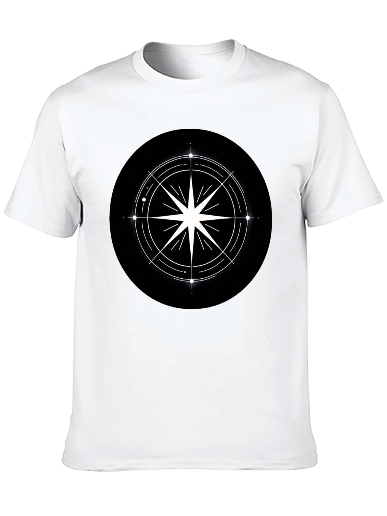 Compass Star Graphic Black T-Shirt