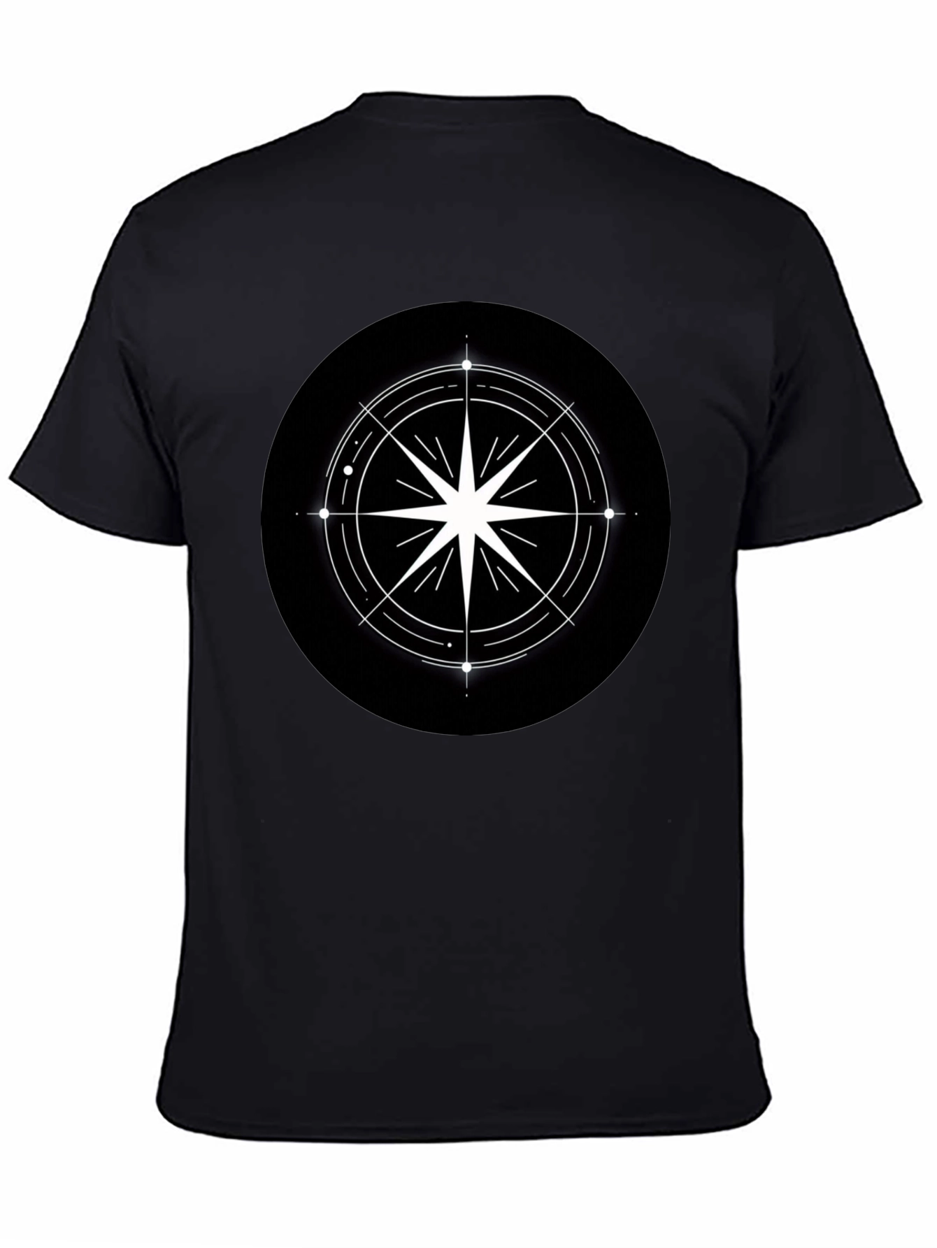 Compass Star Graphic Black T-Shirt