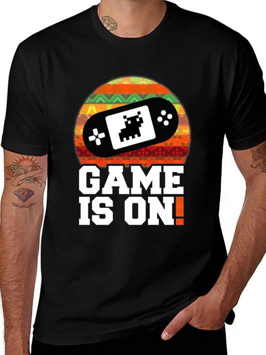 Game On! Retro Gamer T-Shirt - Black