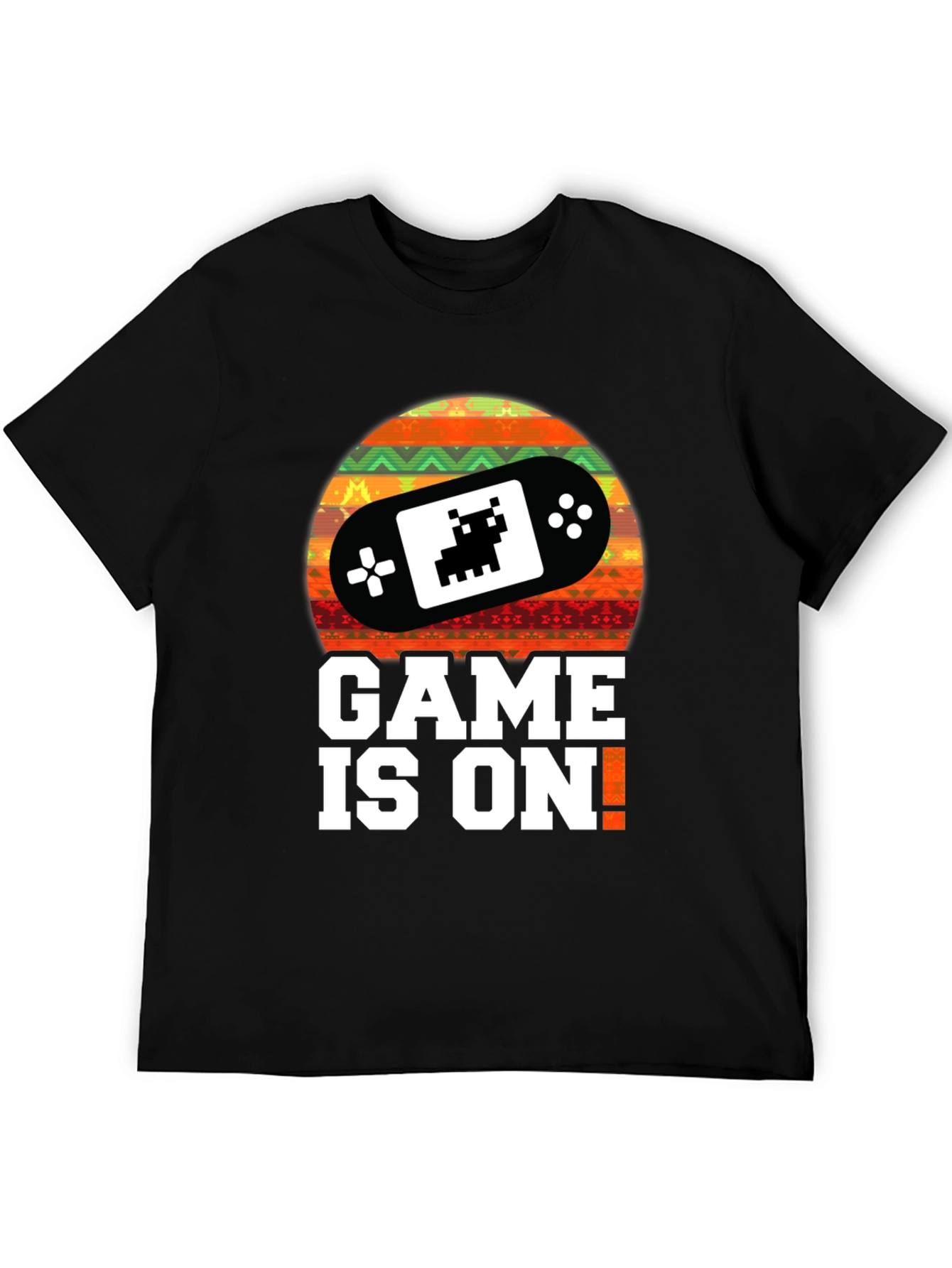 Game On! Retro Gamer T-Shirt - Black
