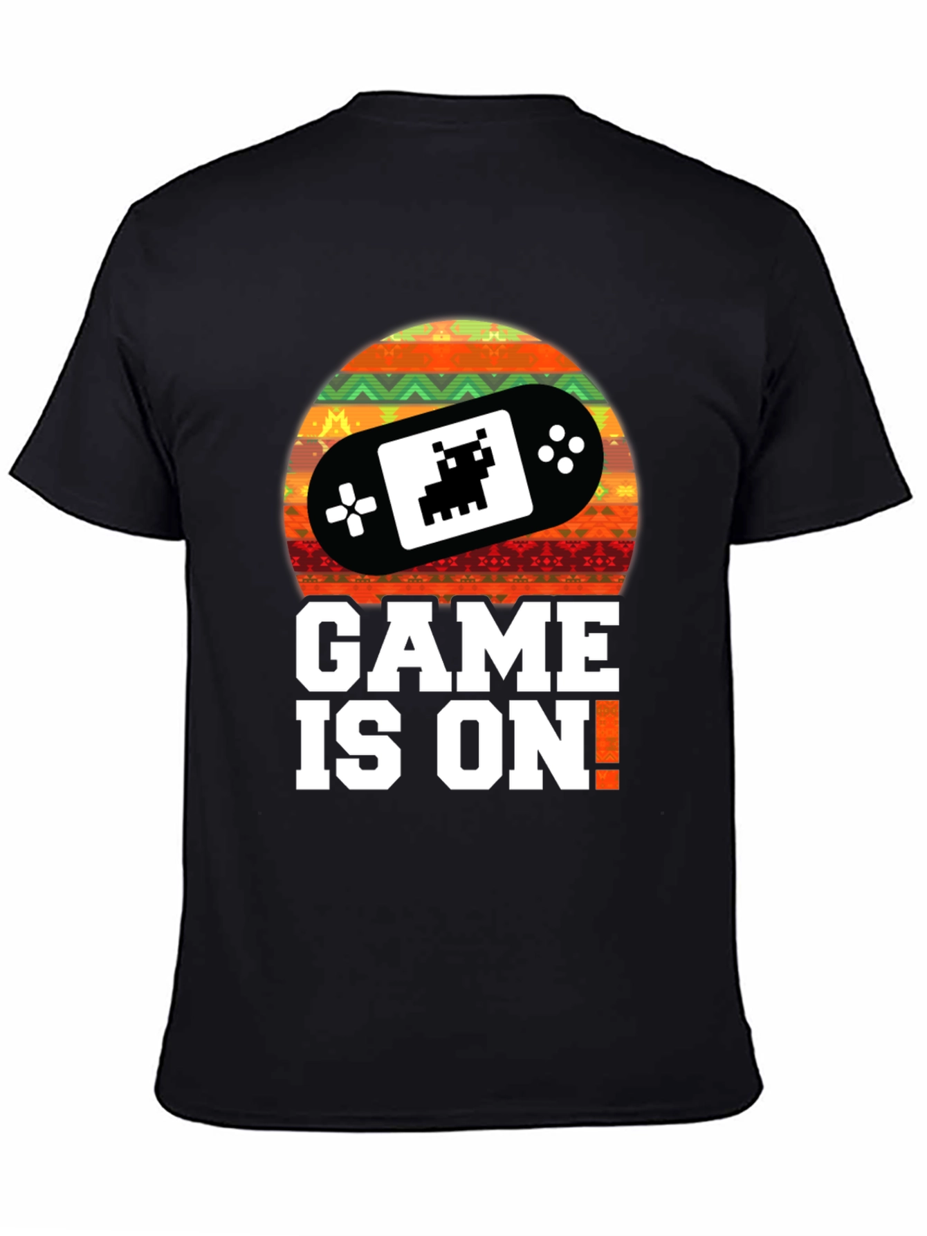 Game On! Retro Gamer T-Shirt - Black