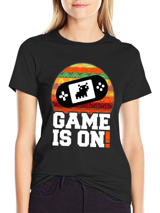 Game On! Retro Gamer T-Shirt - Black
