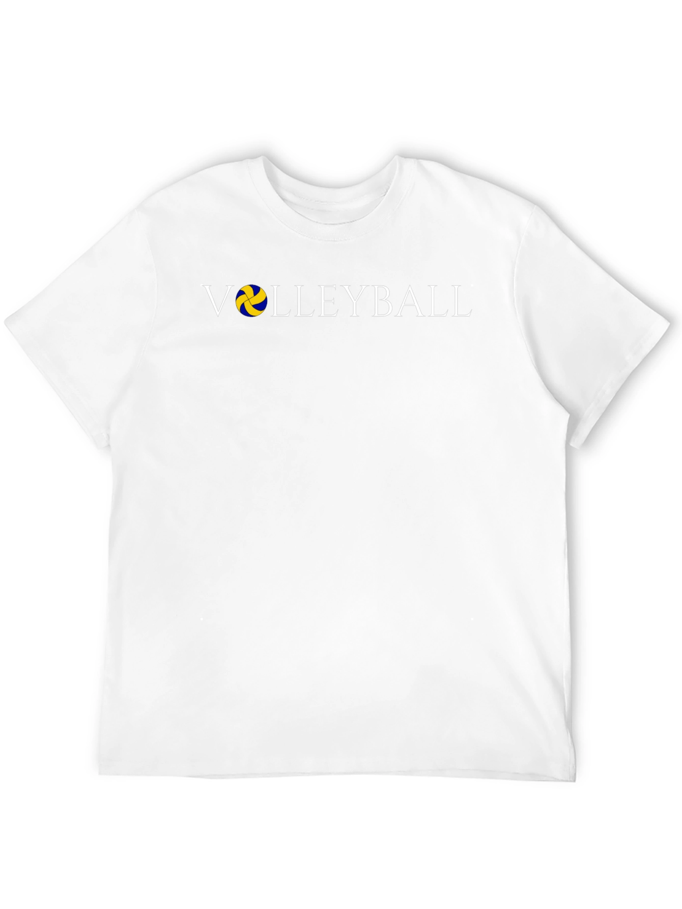 Volleyball Graphic Print Crew Neck Tee