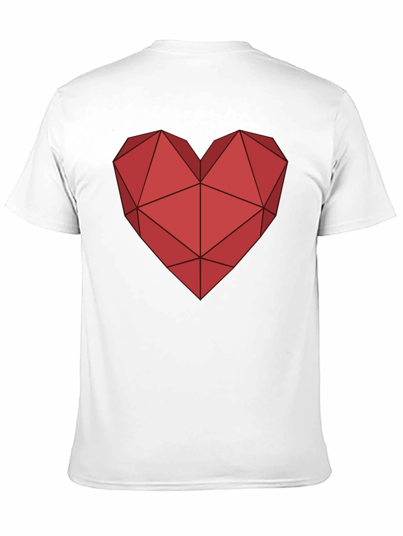 Geometric Heart Tee - Modern Graphic T-Shirt