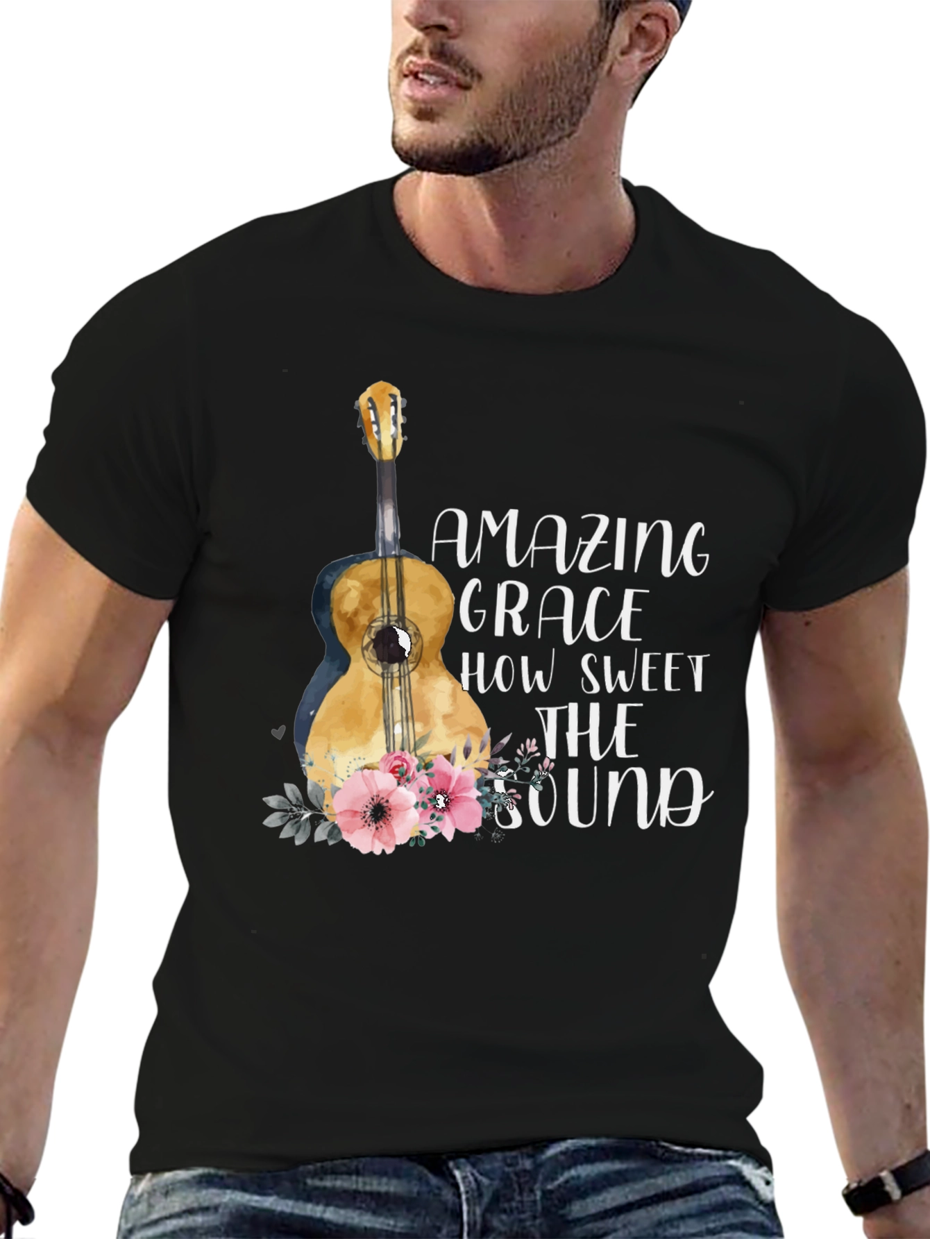 Amazing Grace Guitar Graphic Tee