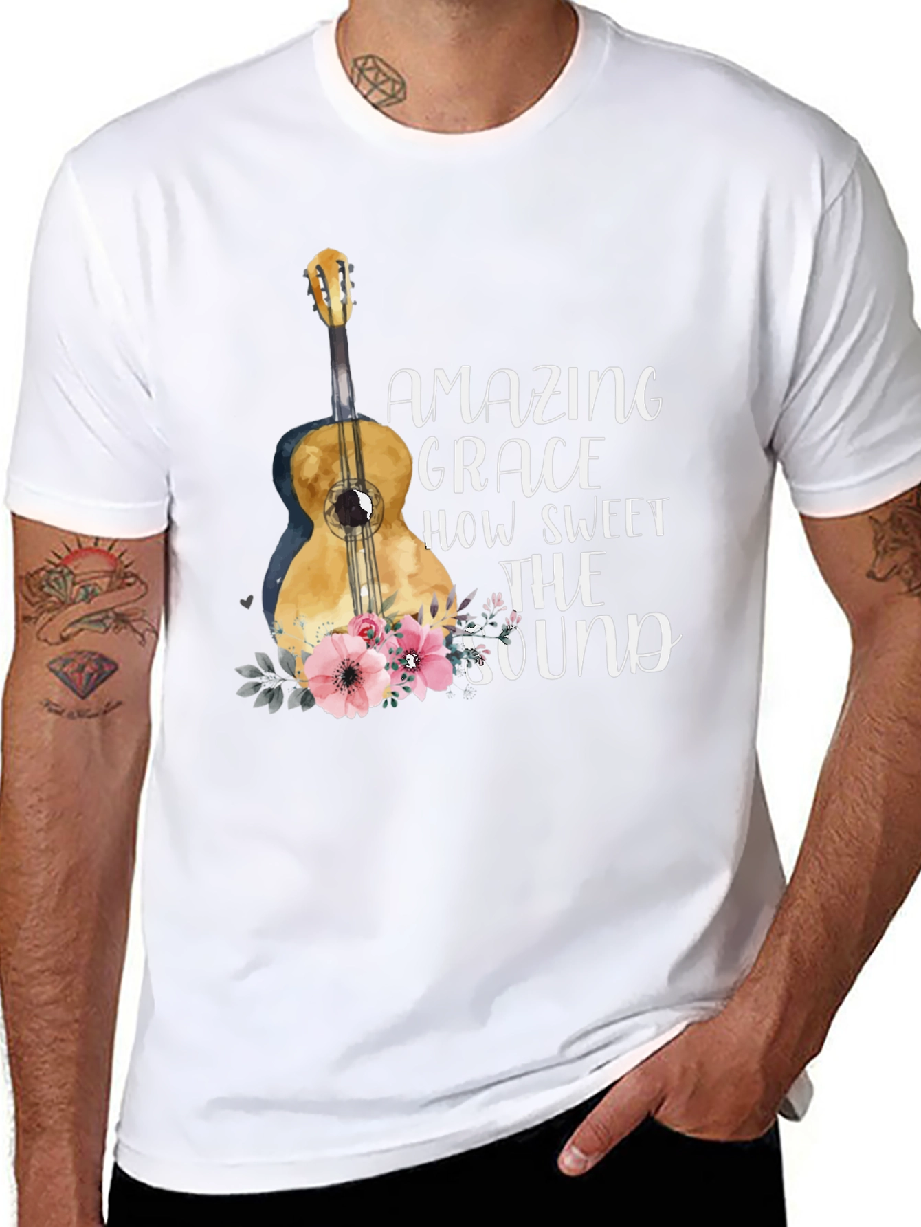 Amazing Grace Guitar Graphic Tee