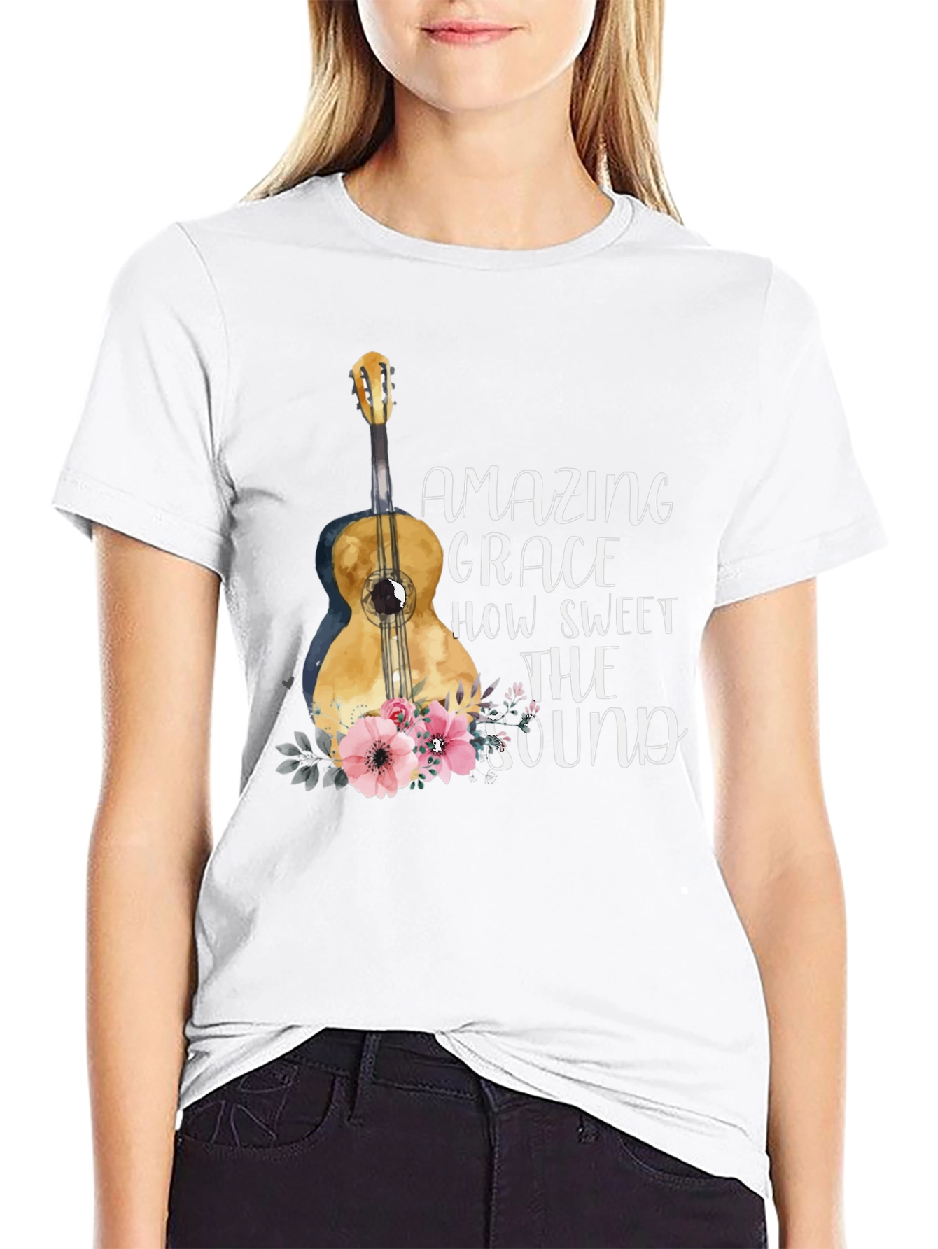 Amazing Grace Guitar Graphic Tee