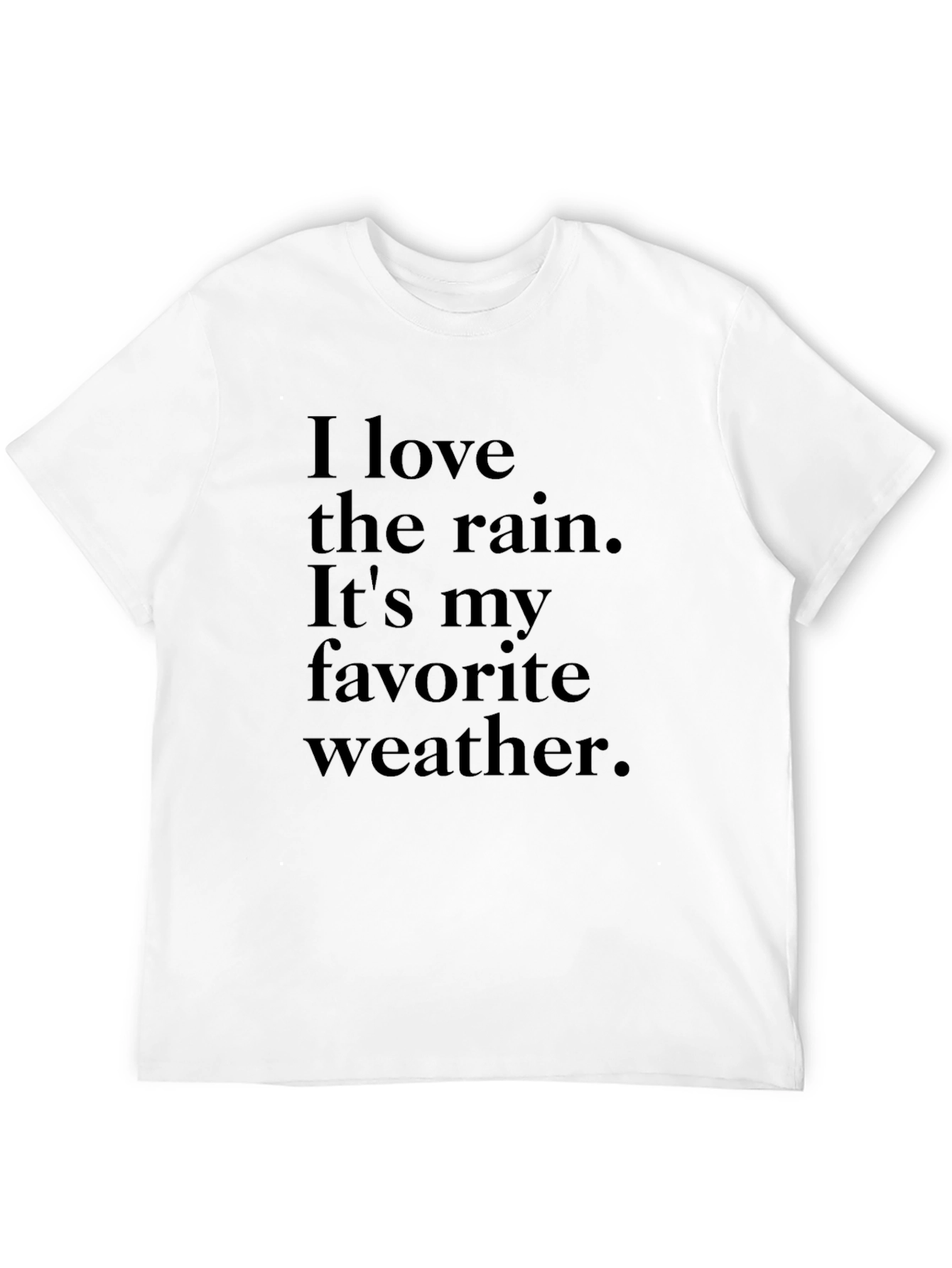 Rain Lover T-Shirt - Comfortable Black Tee