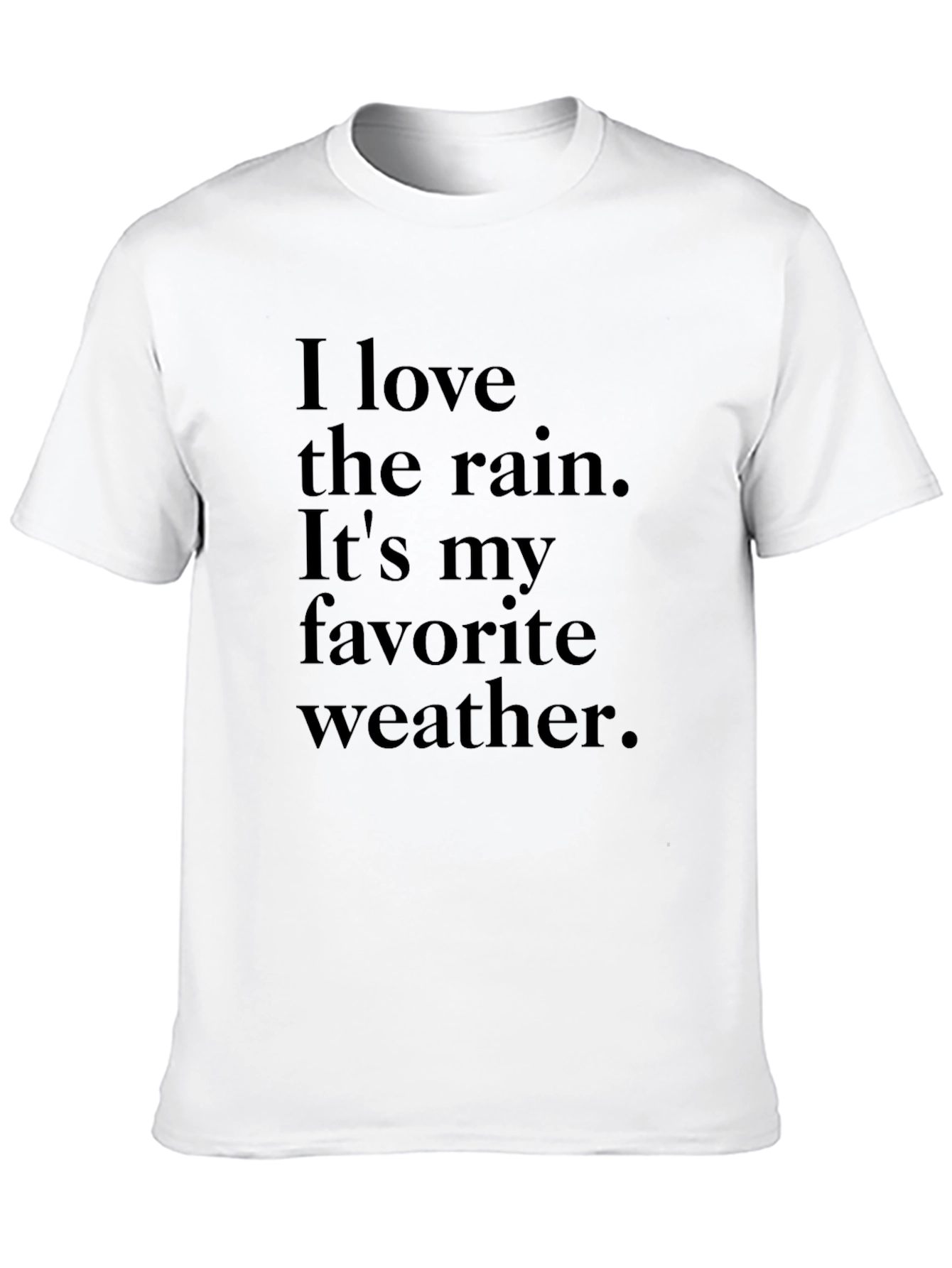 Rain Lover T-Shirt - Comfortable Black Tee
